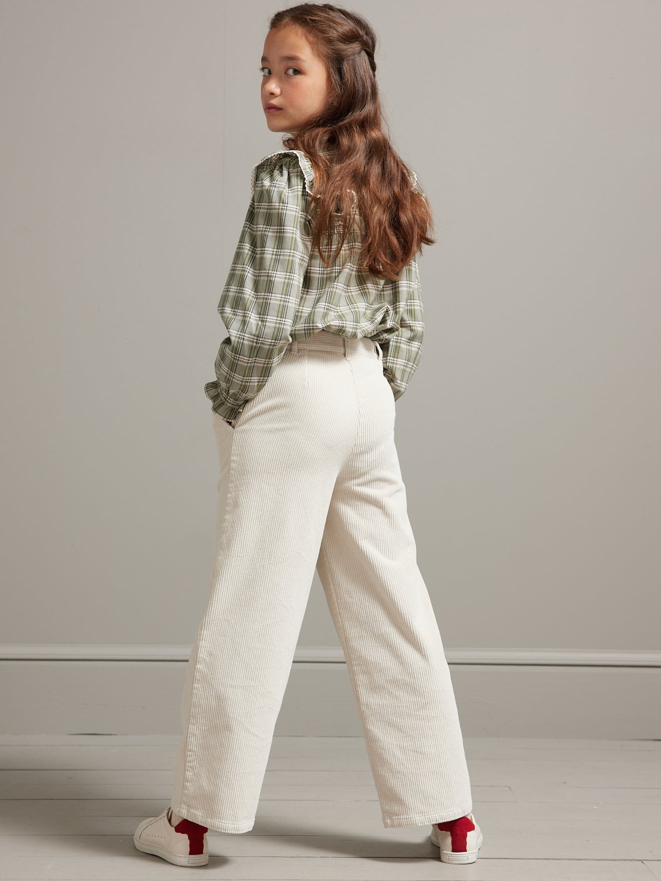 Pantalon flare en velours Fille