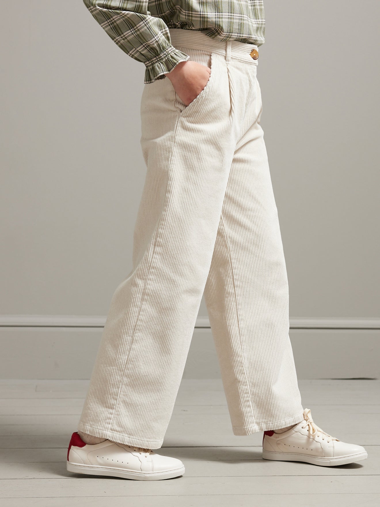 Pantalon flare en velours Fille