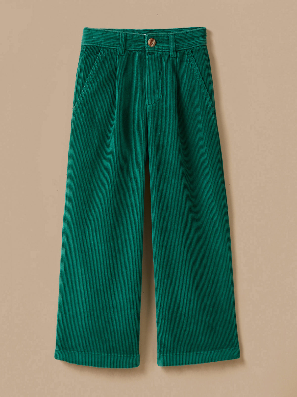 Flared meisjesbroek in velours