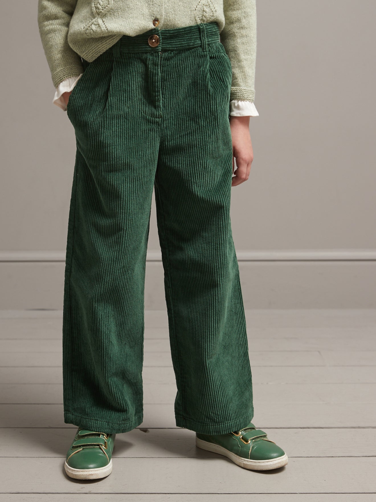 Pantalon flare en velours Fille