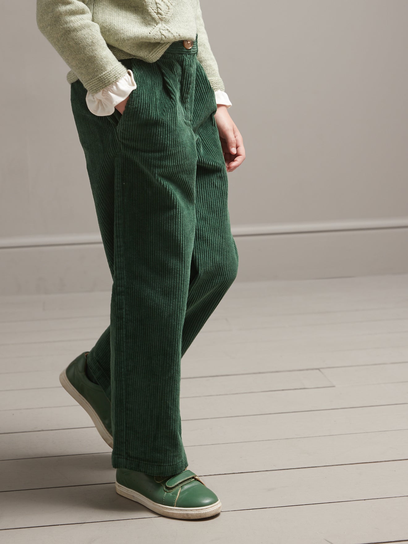 Pantalon flare en velours Fille