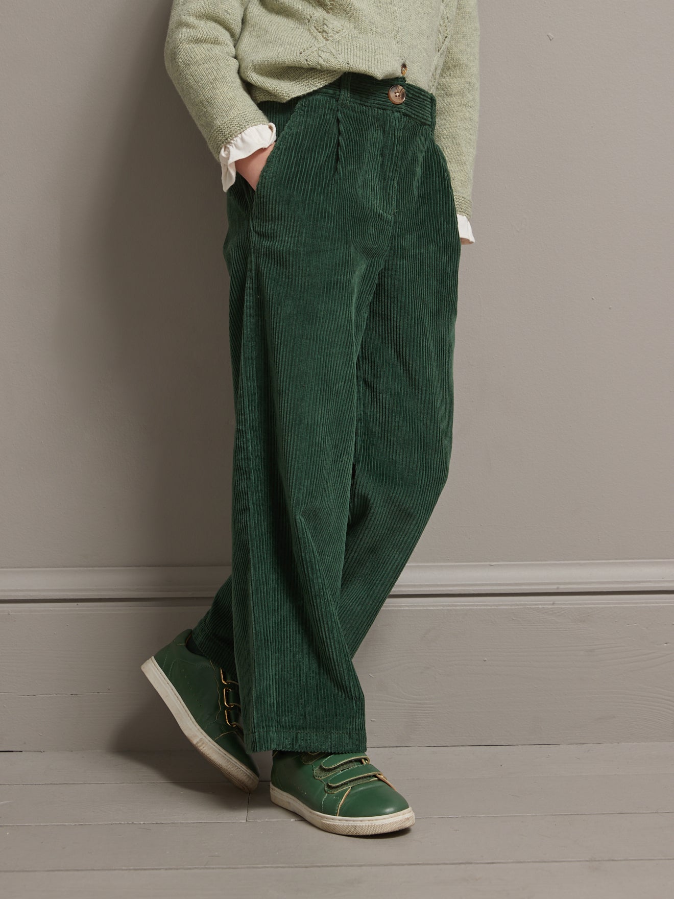 Pantalon flare en velours Fille
