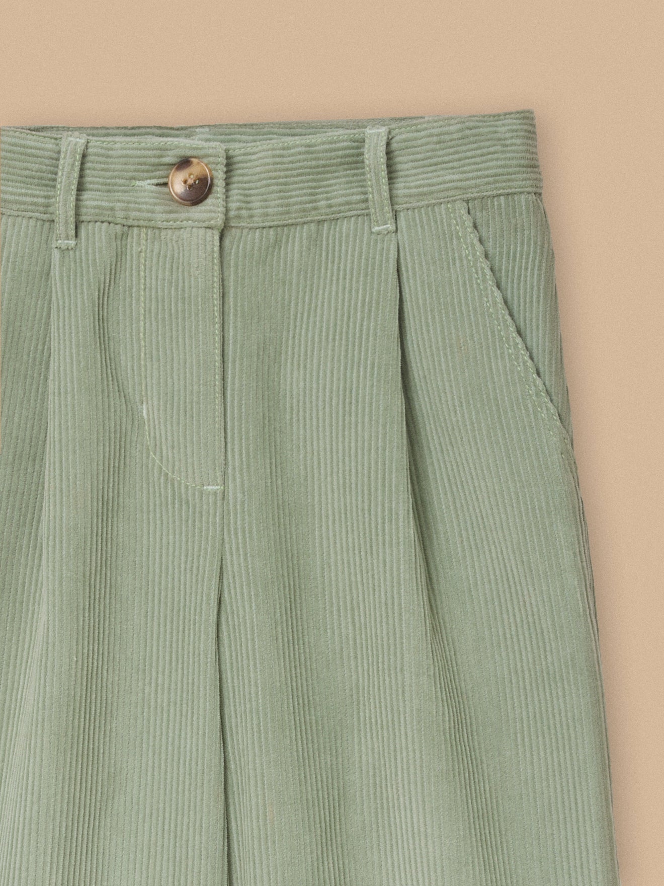 Flared meisjesbroek in velours