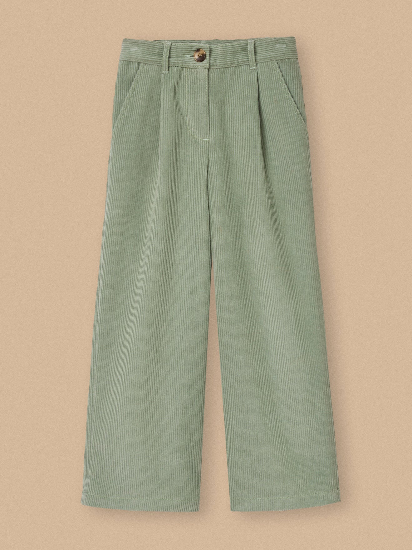 Flared meisjesbroek in velours