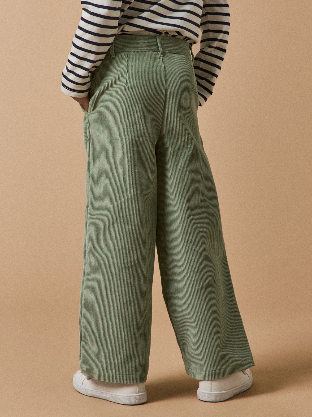 Pantalon flare en velours Fille