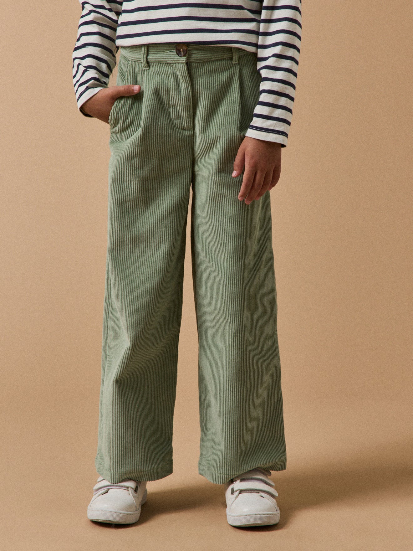 Pantalon flare en velours Fille