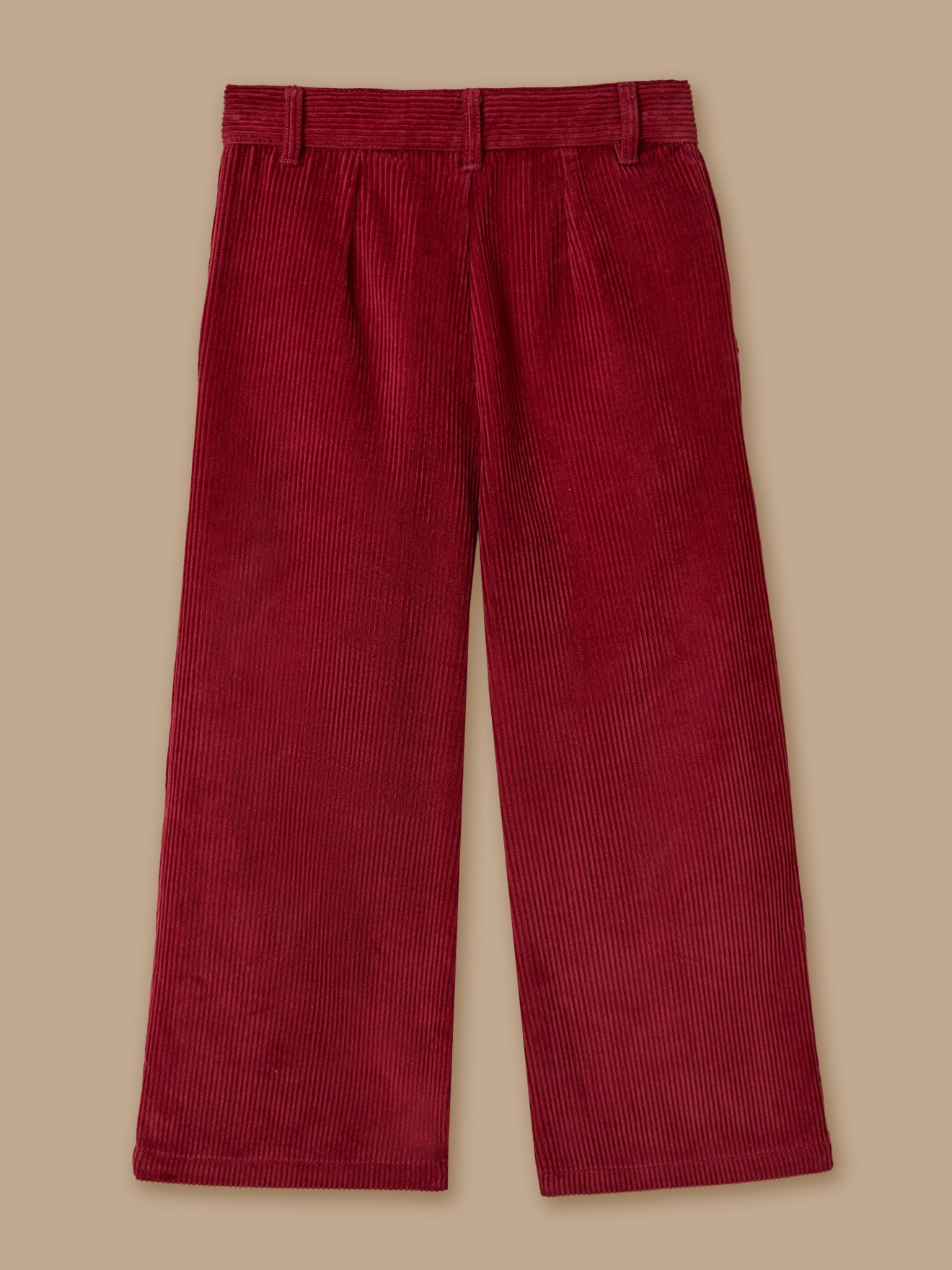 Flared meisjesbroek in velours