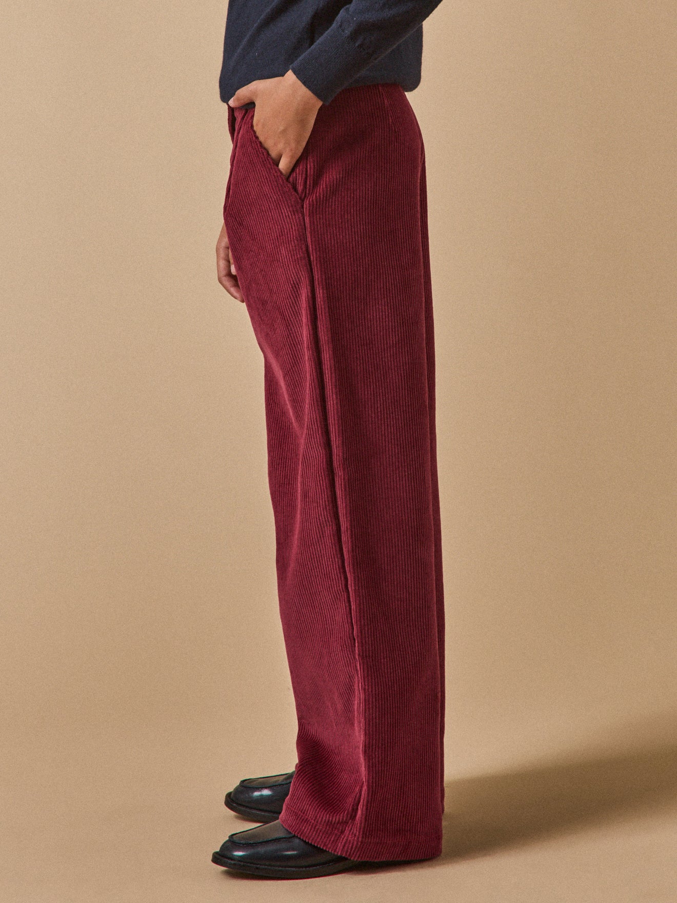 Pantalon flare en velours Fille