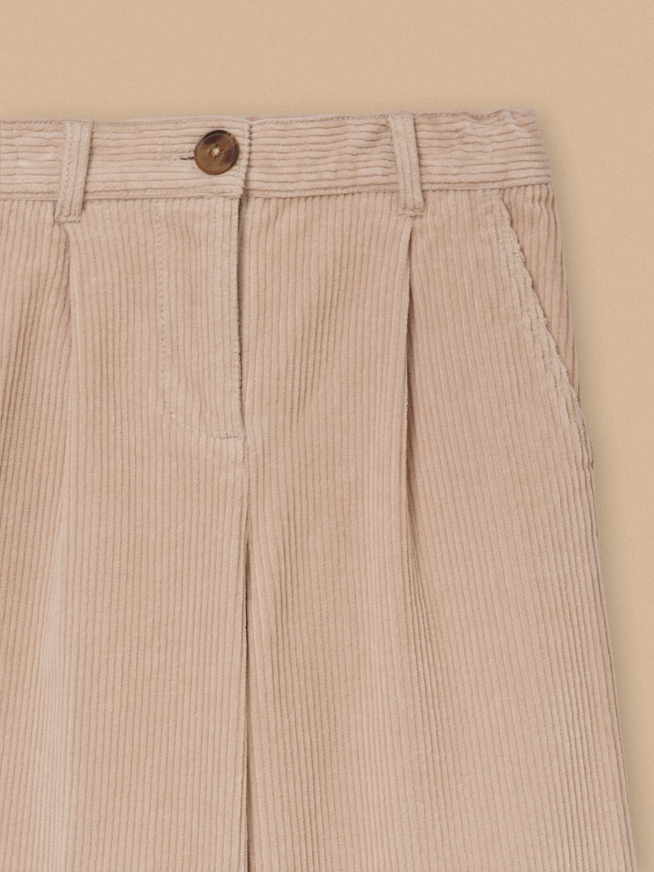 Flared meisjesbroek in velours