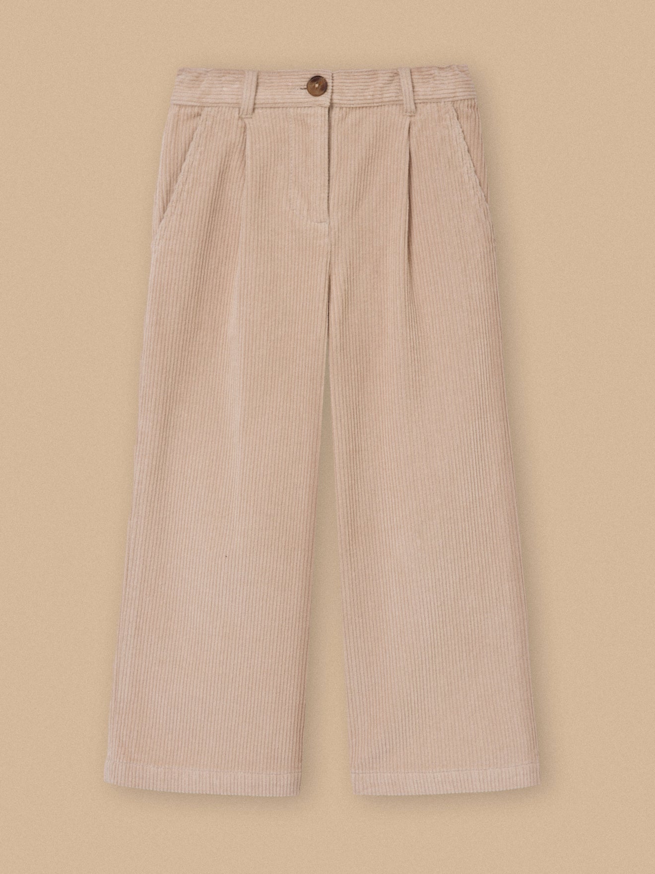 Flared meisjesbroek in velours