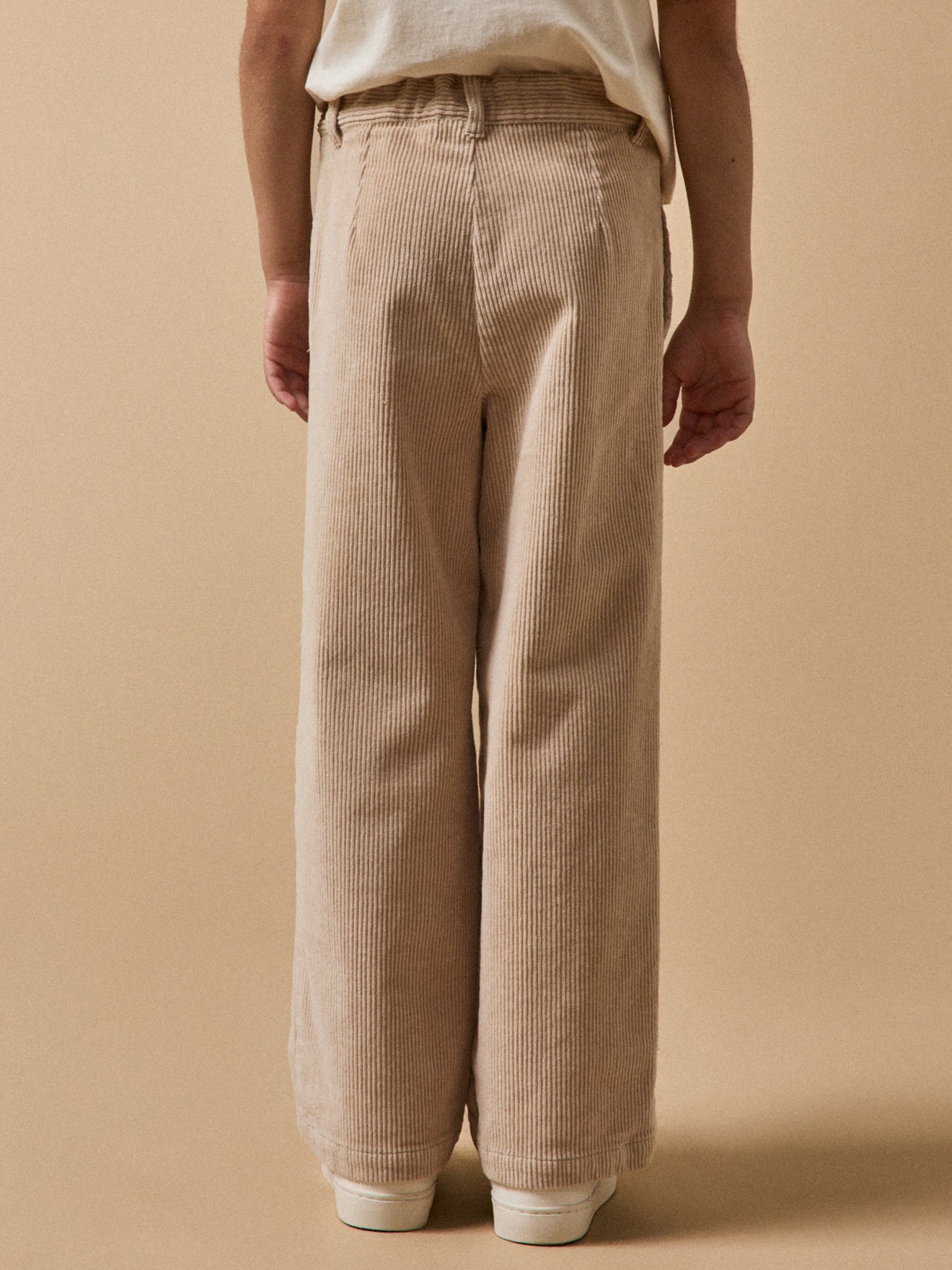Flared meisjesbroek in velours
