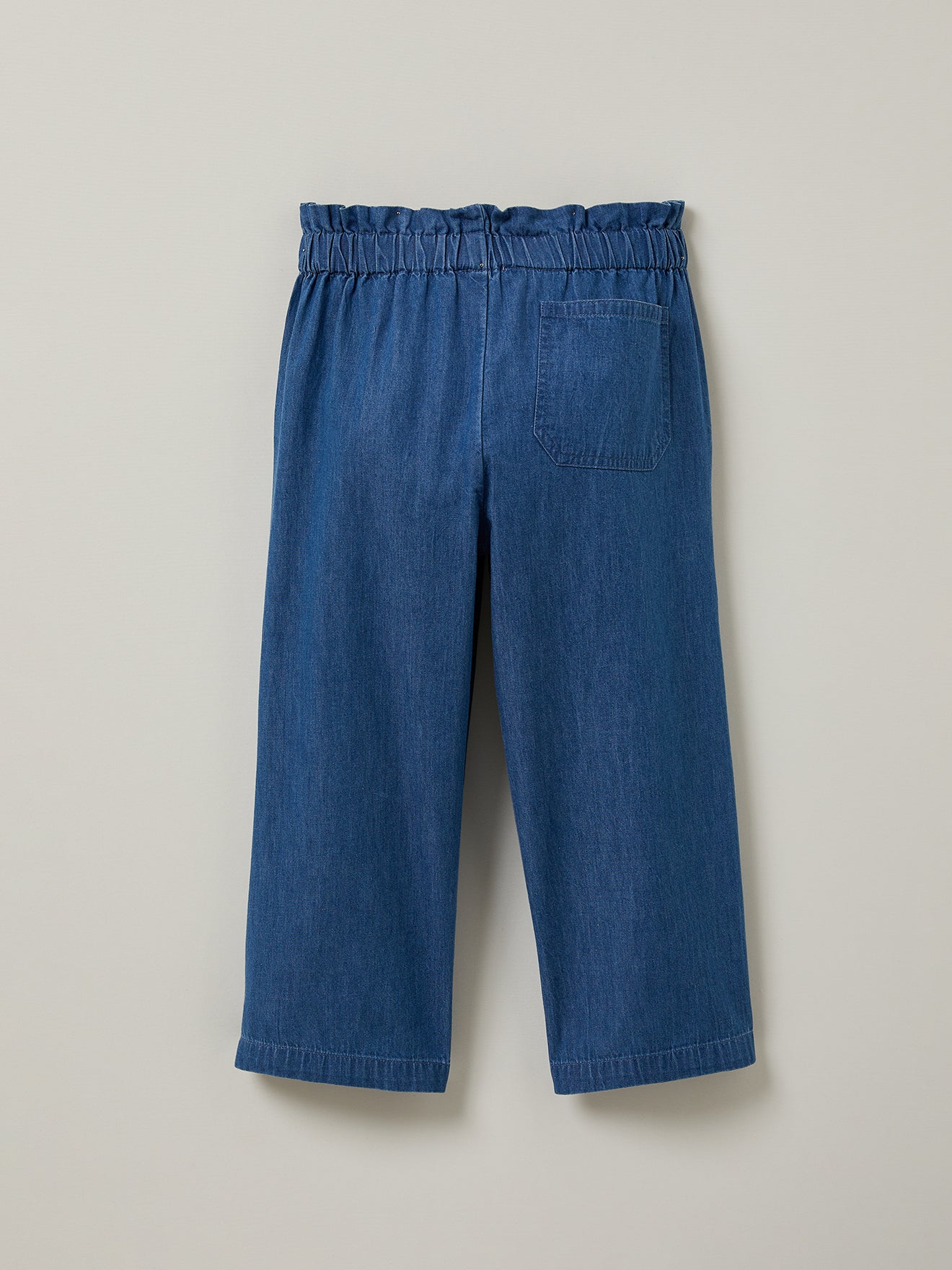 Pantalon large Fille en denim light