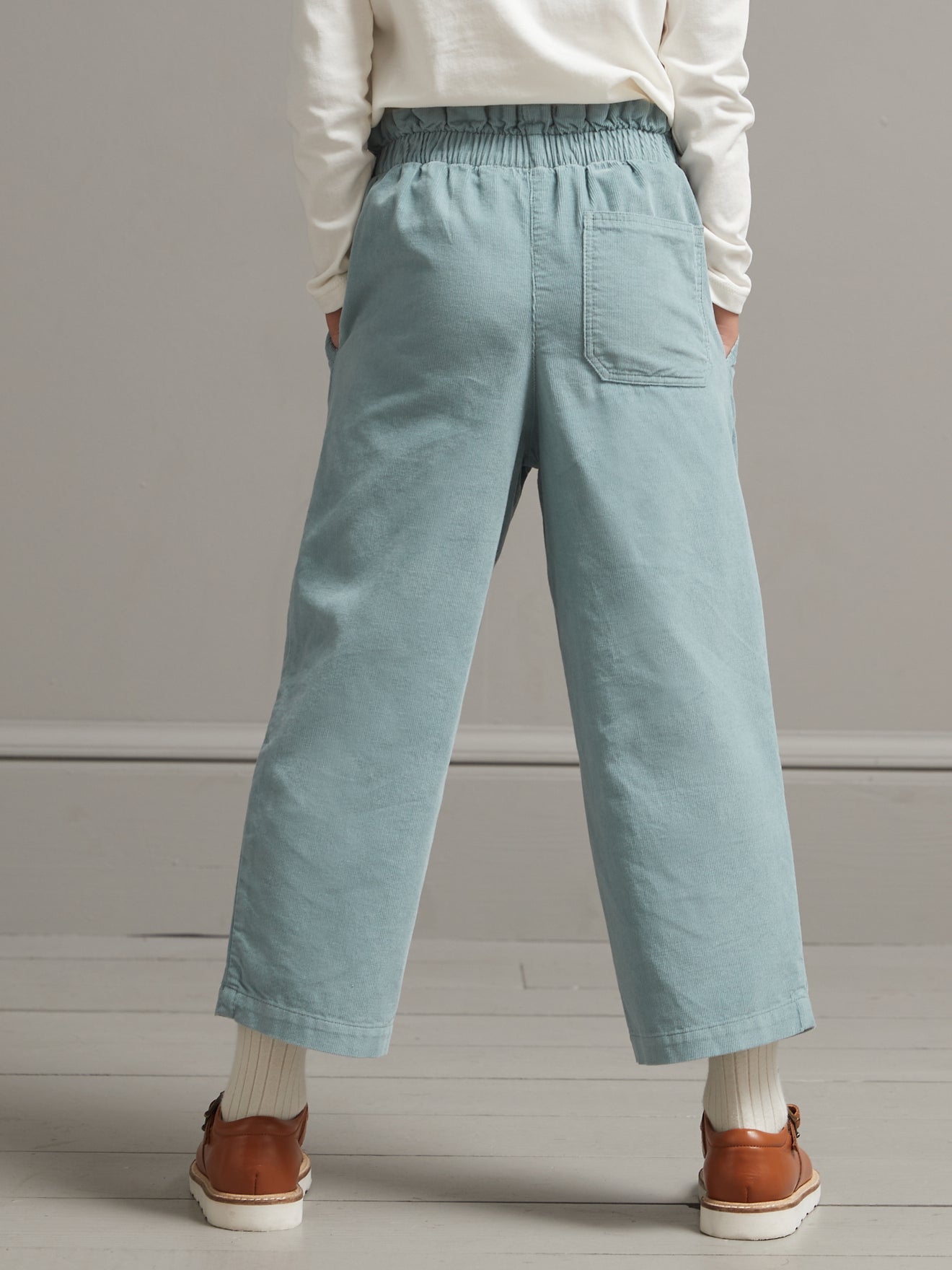 Pantalon large Fille en velours