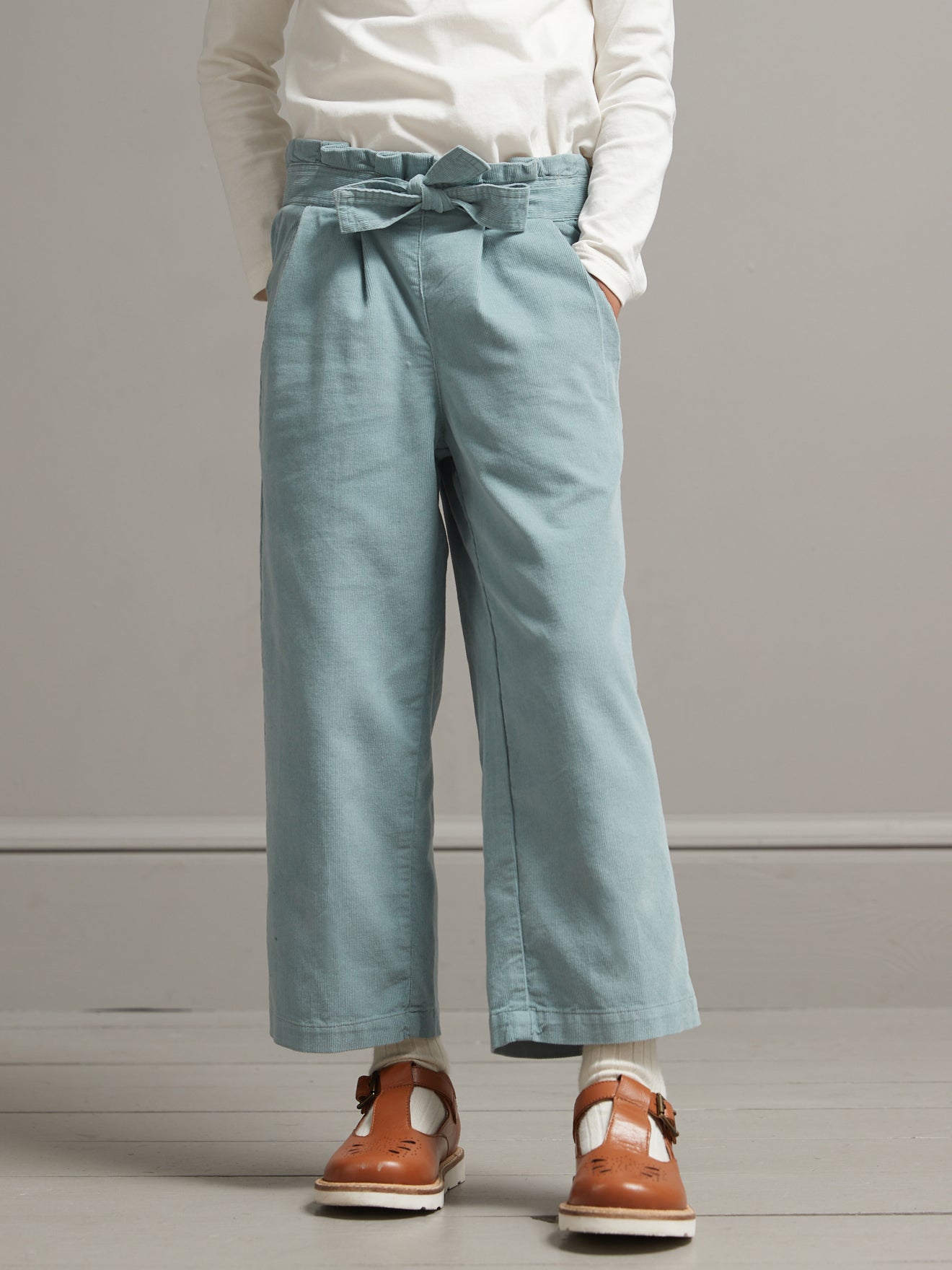 Pantalon large Fille en velours