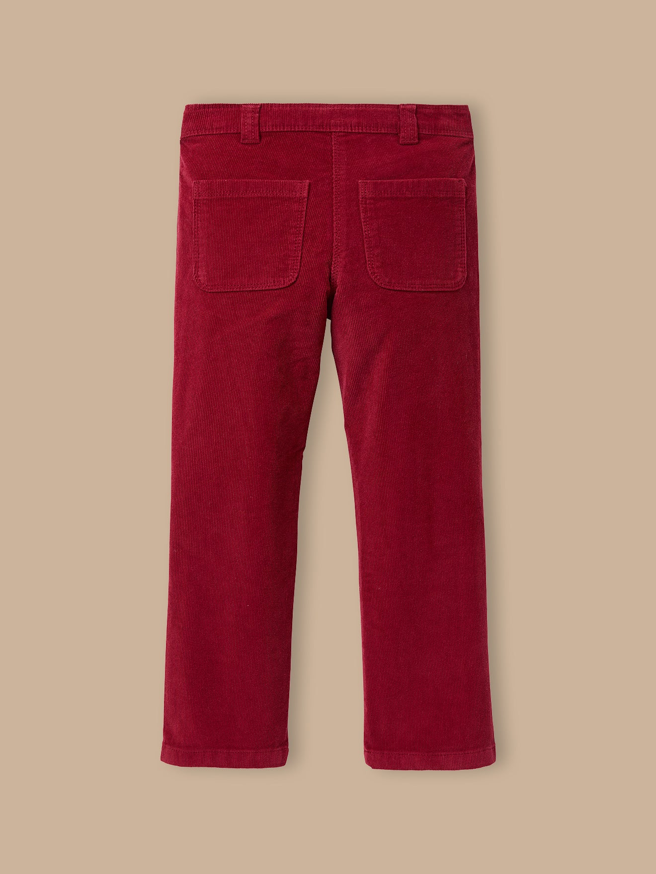 Flared meisjesbroek in velours