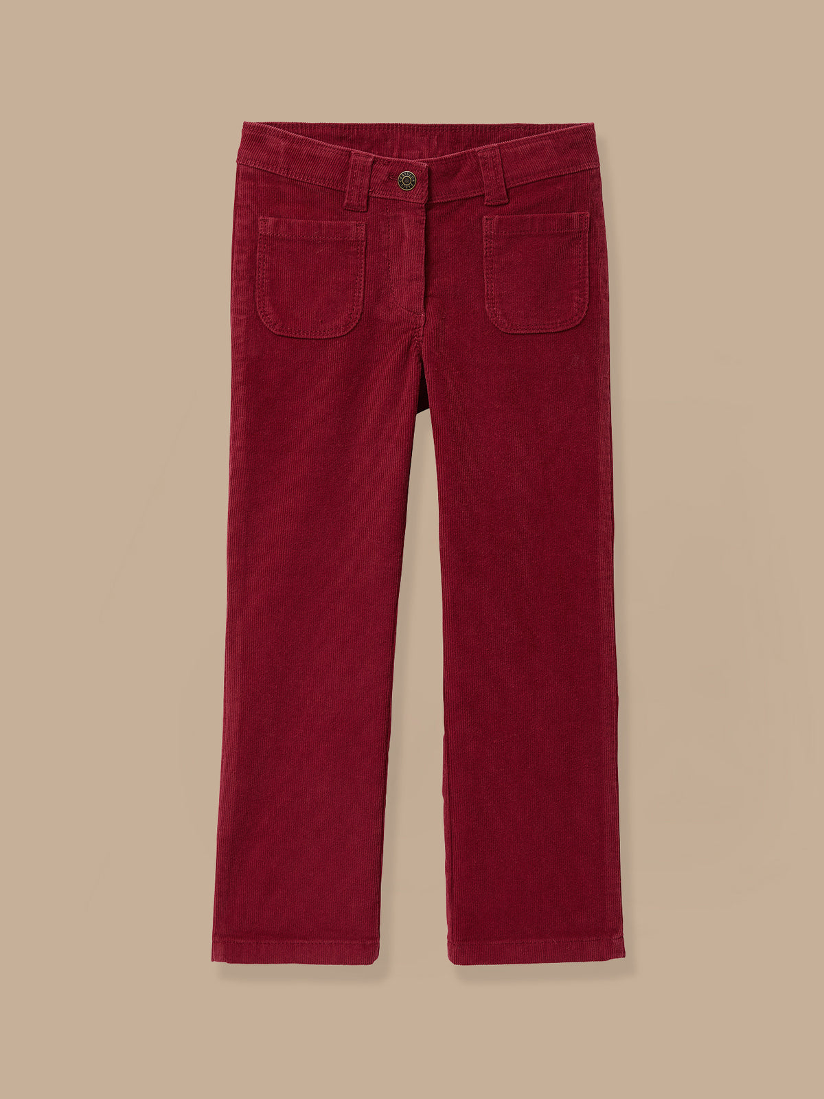 Flared meisjesbroek in velours