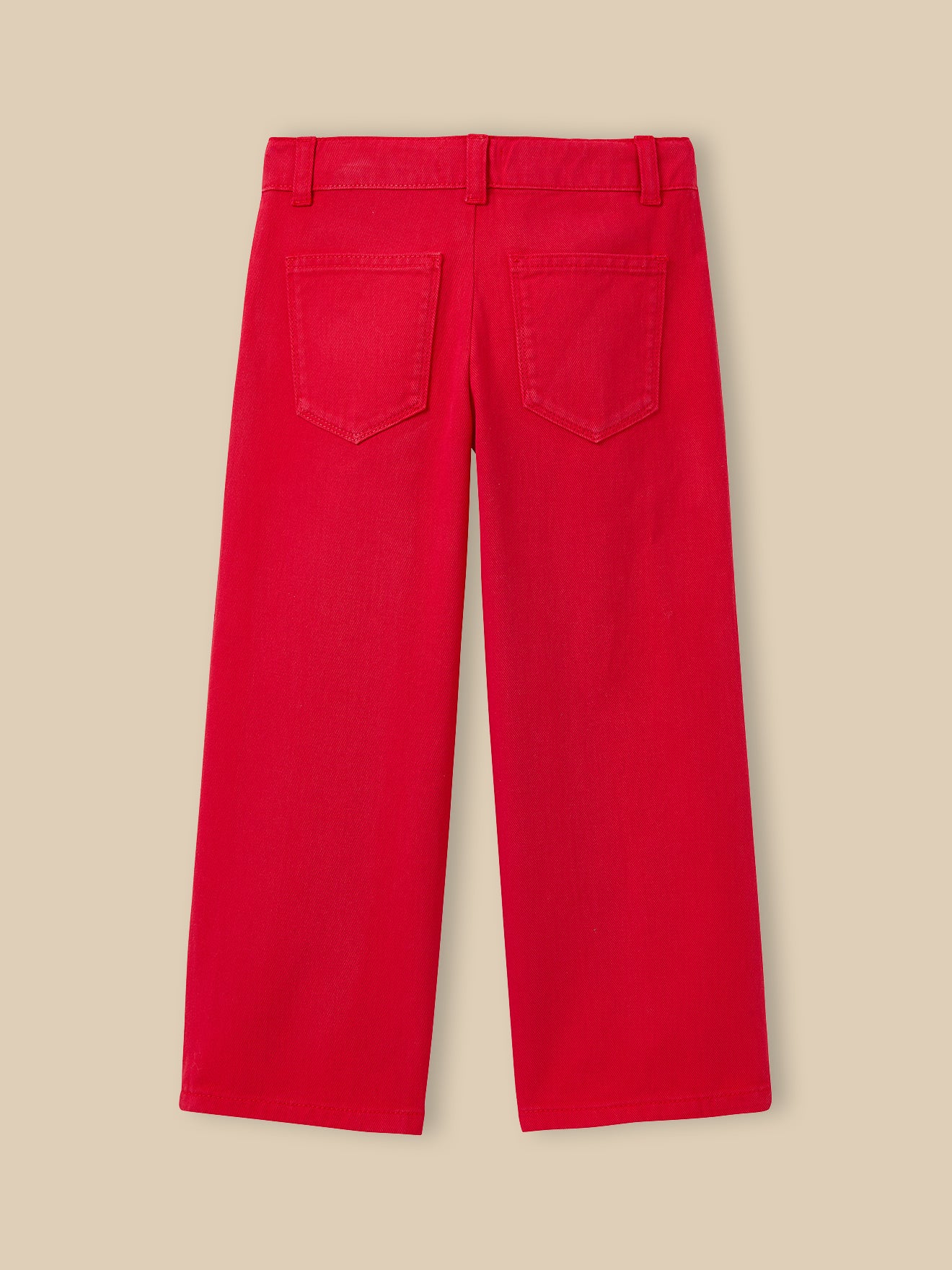 Rechte meisjesbroek in denim