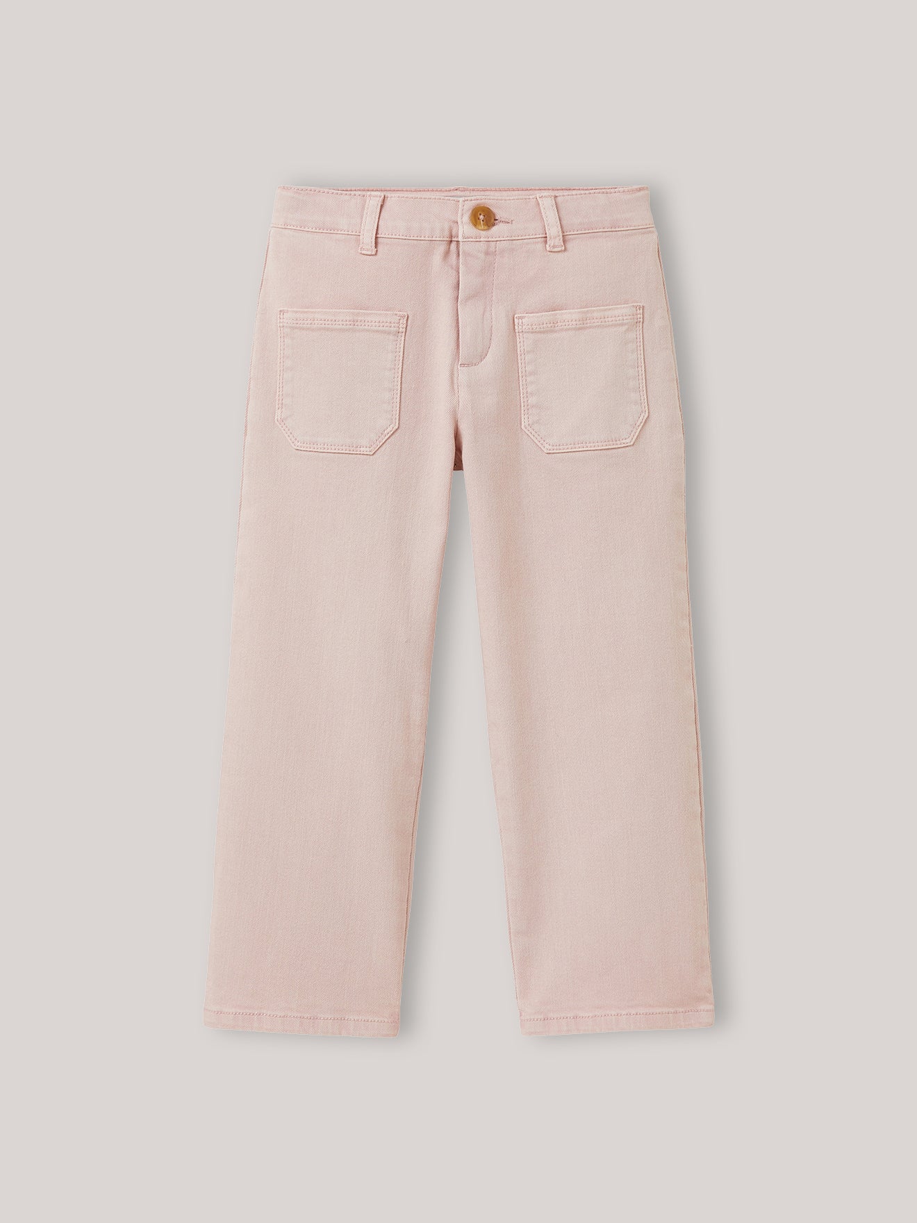 Rechte meisjesbroek in denim