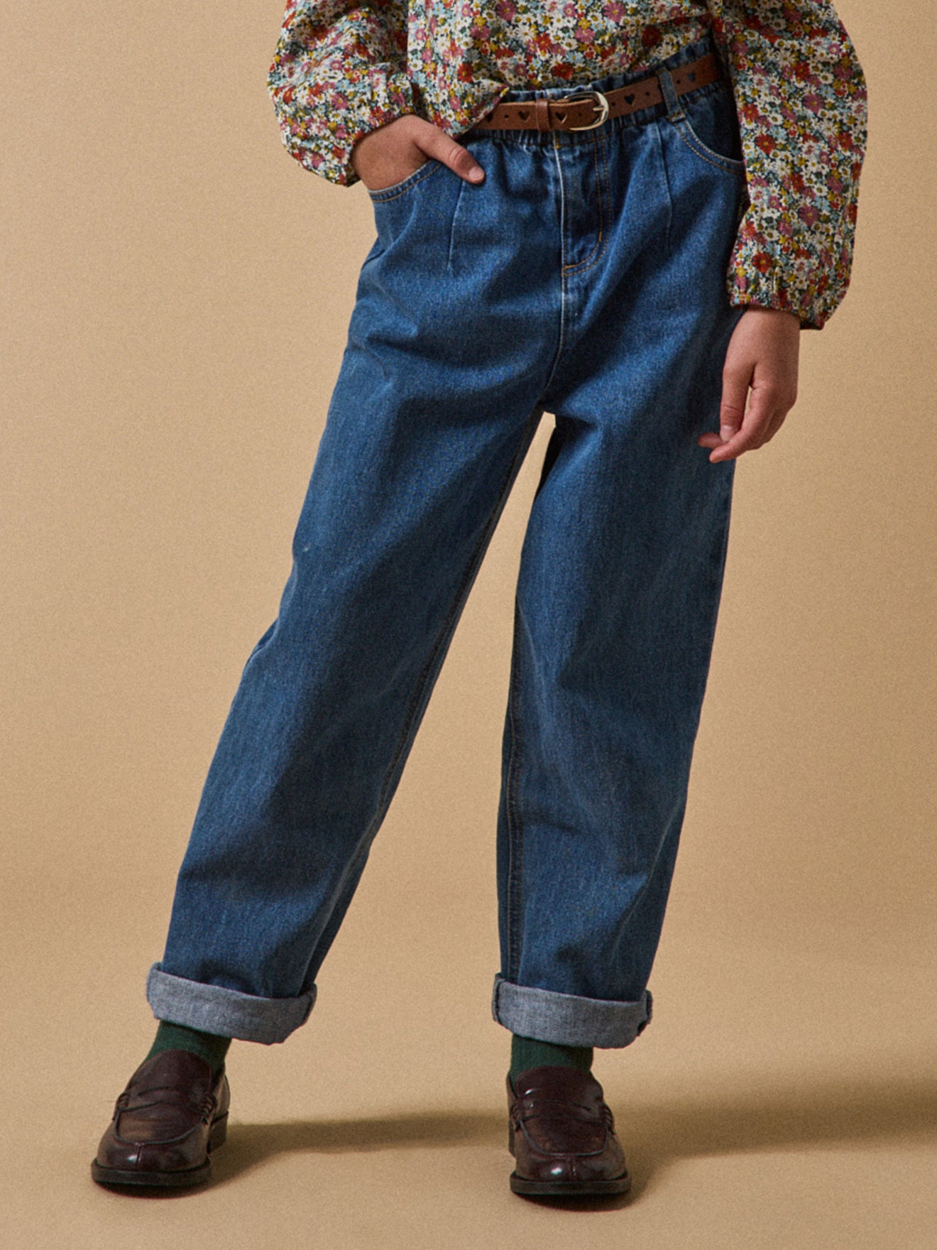 Jean mum fit Fille