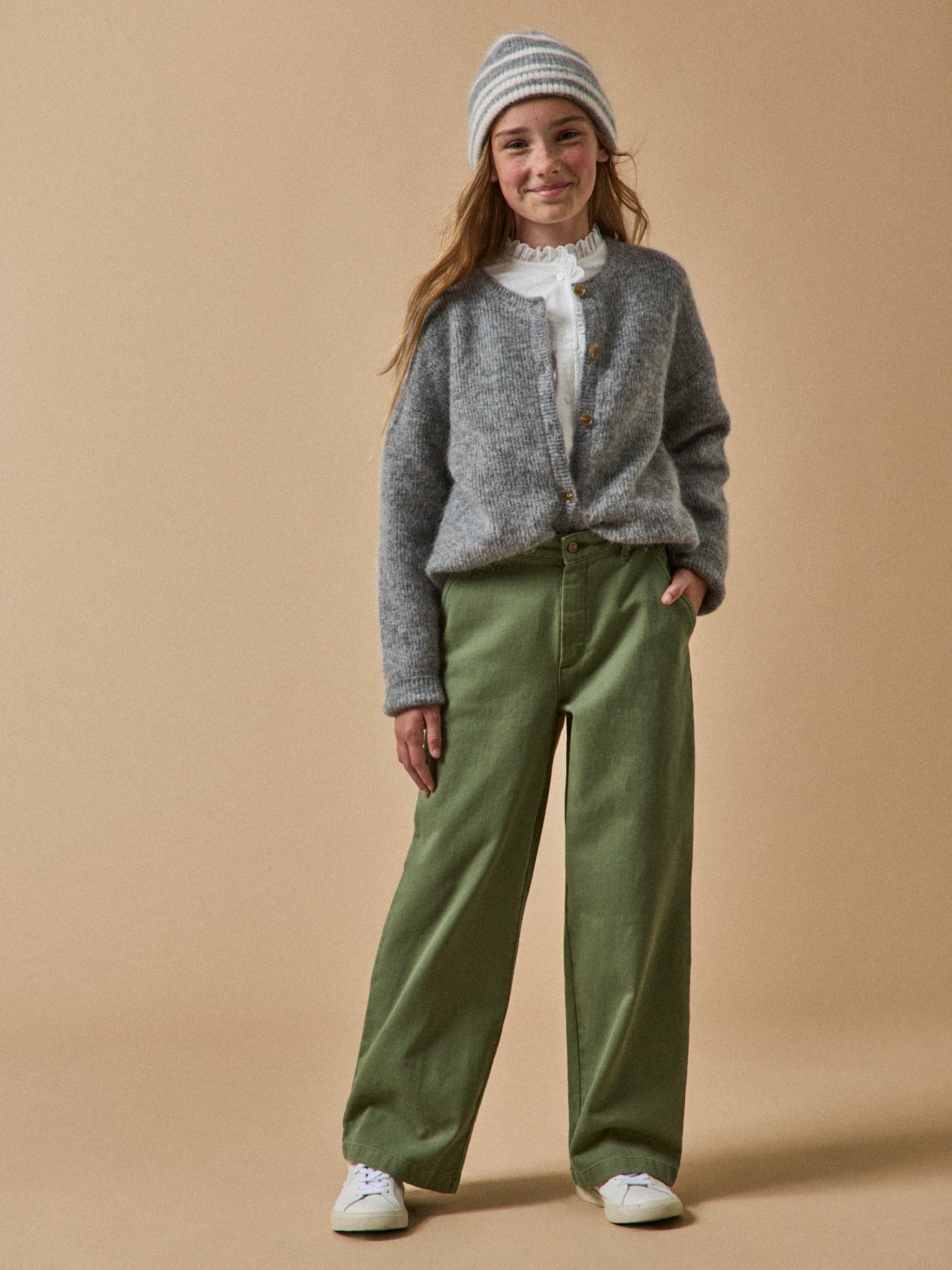 Pantalon large en twill Junior