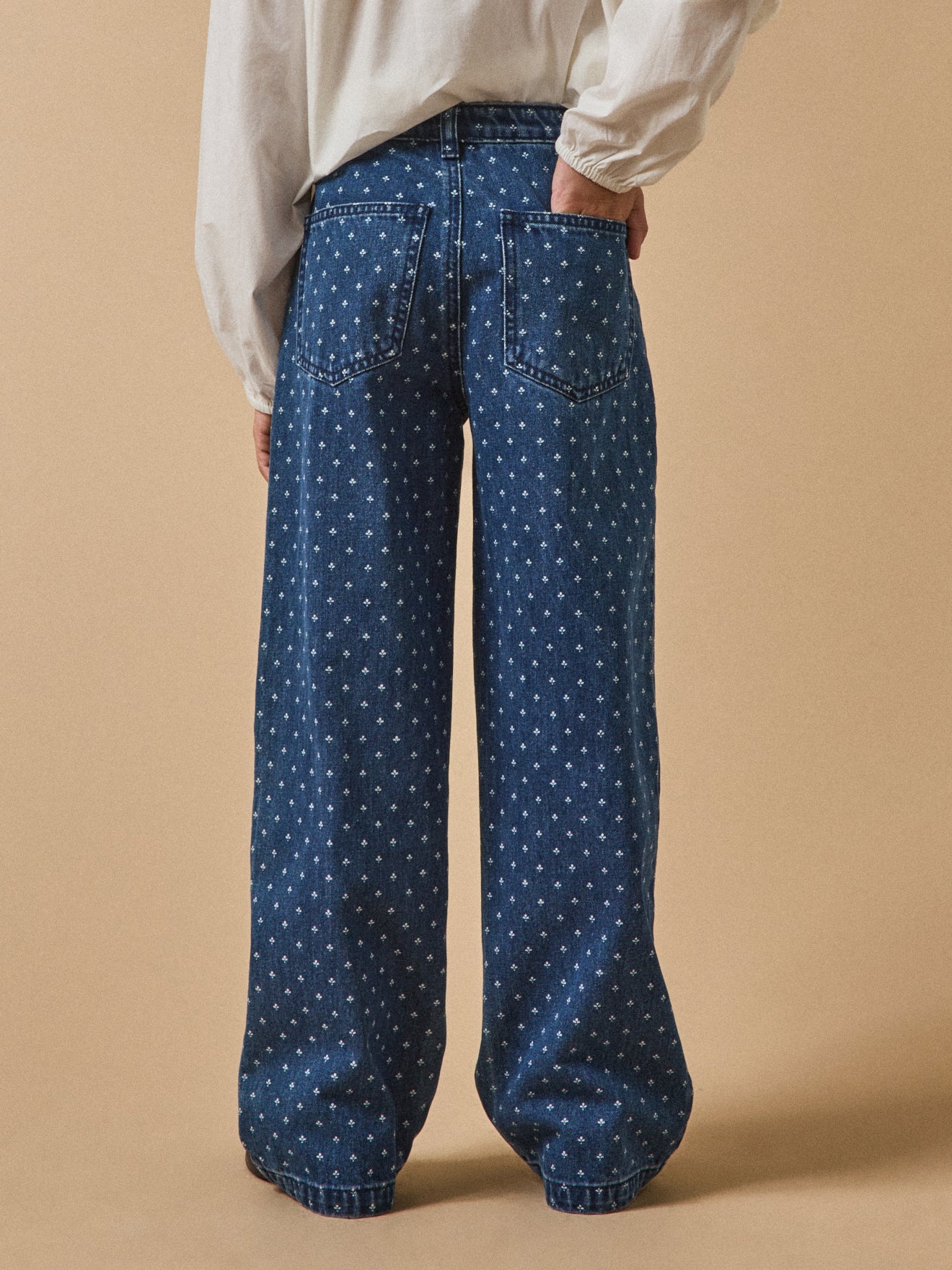 Jean droit fantaisie Fille