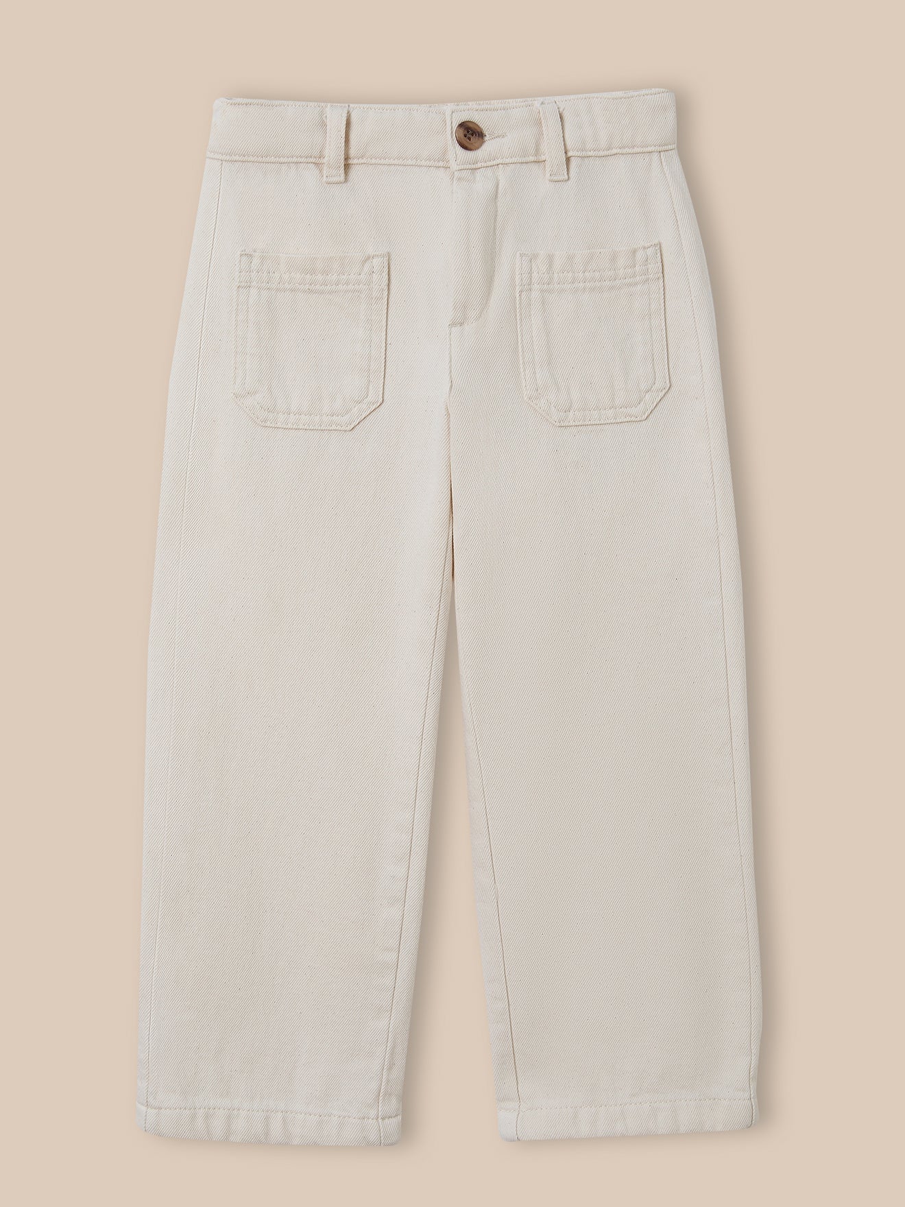 Pantalon droit Fille en denim