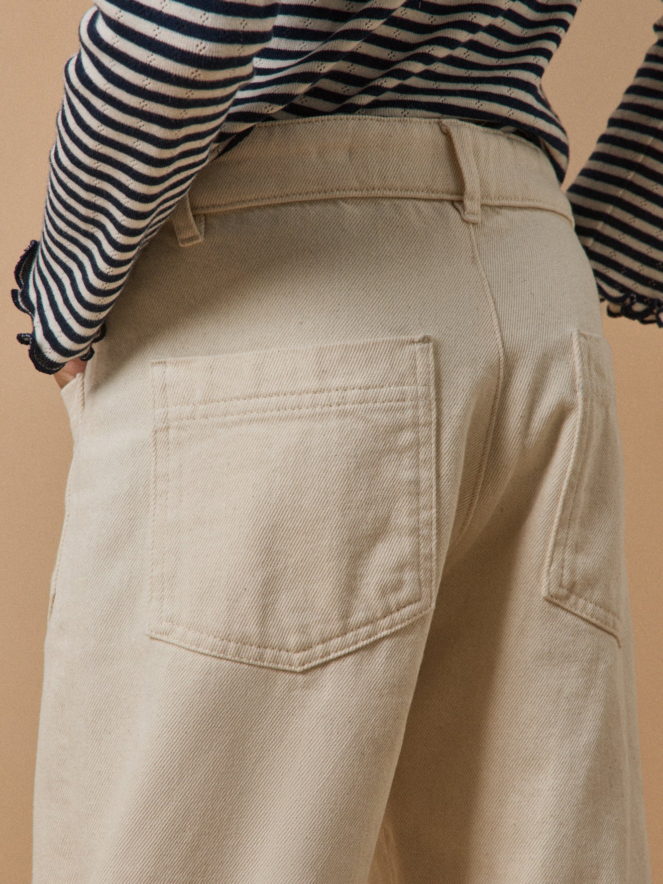 Pantalon droit Fille en denim