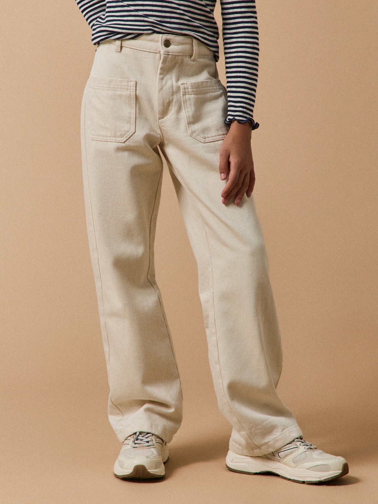 Pantalon droit Fille en denim