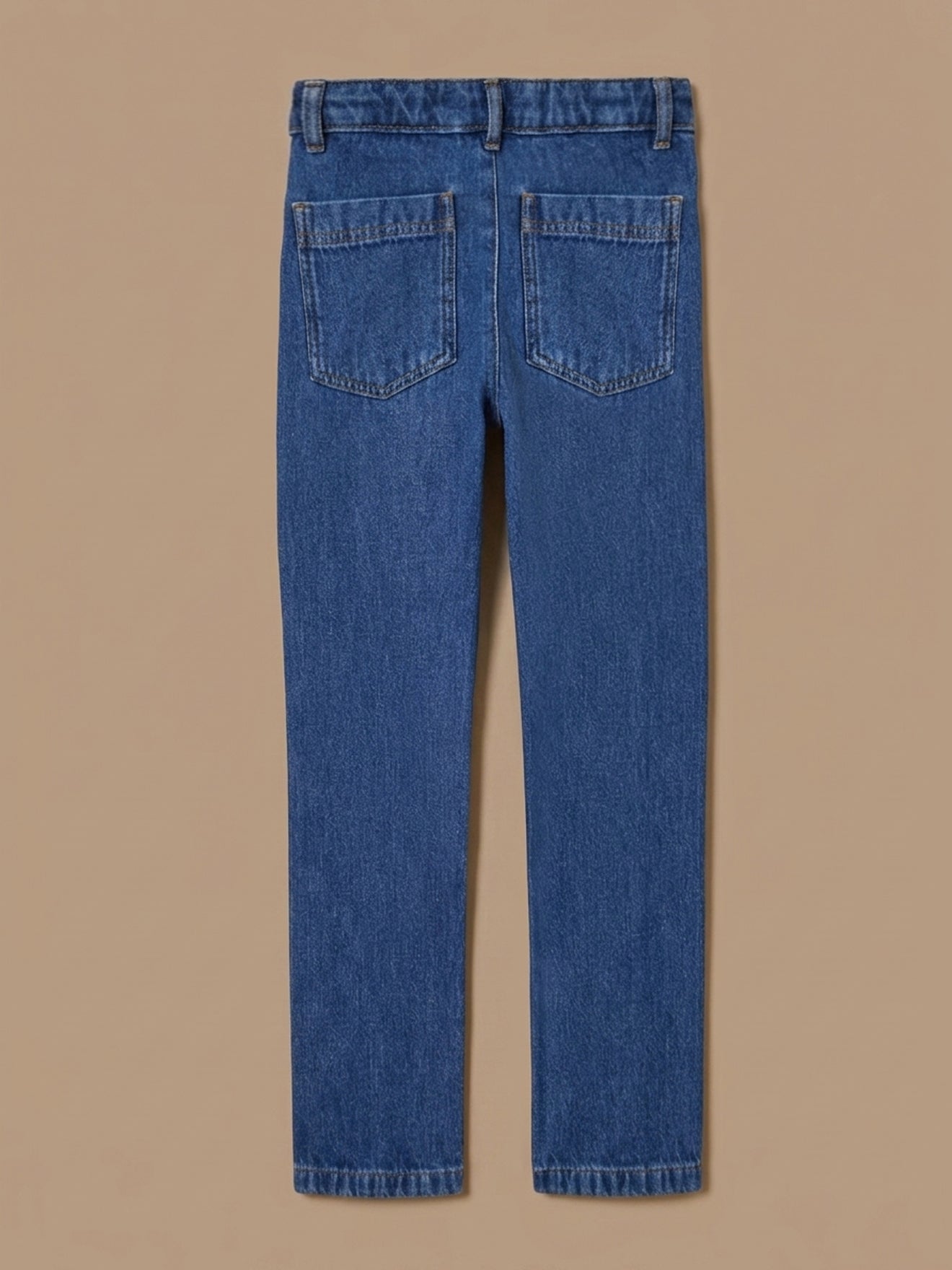 Rechte meisjesbroek in denim