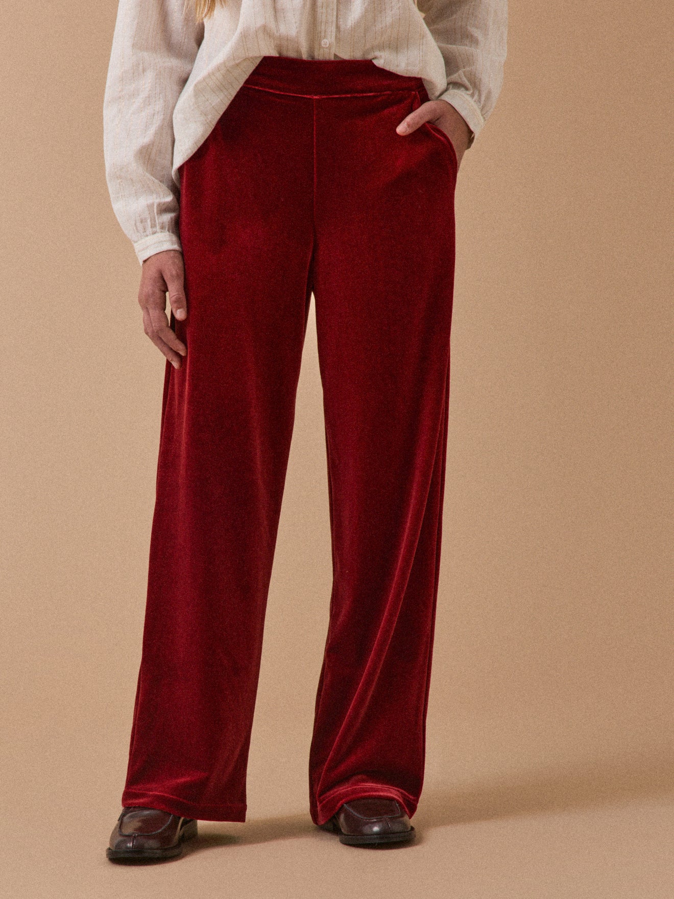 Pantalon en panne de velours Fill