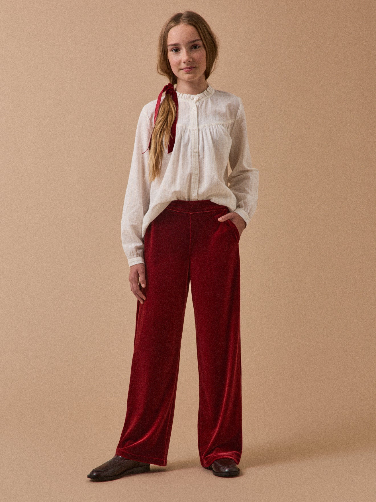Pantalon en panne de velours Fill