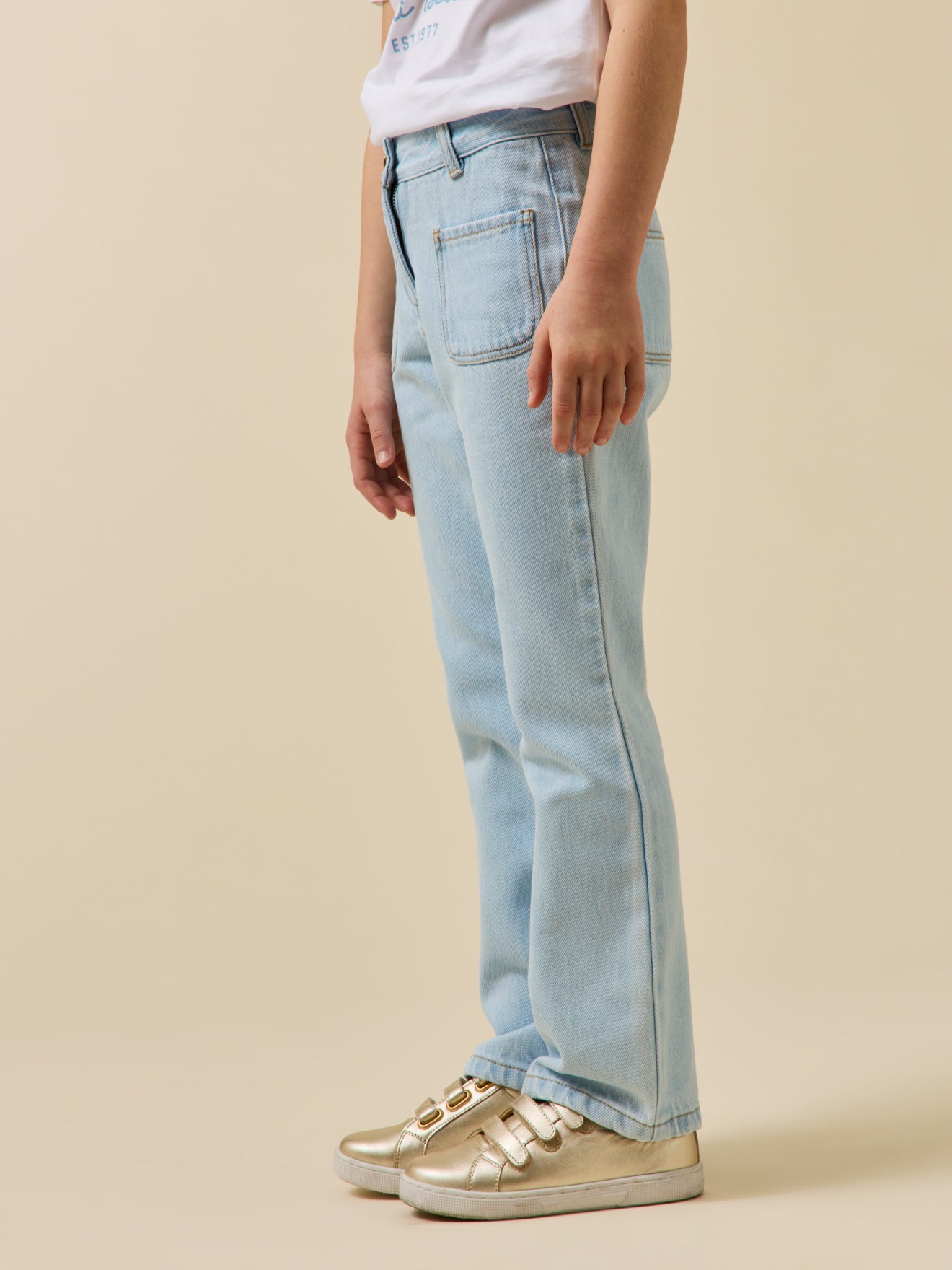 Pantalon flare Fille en denim