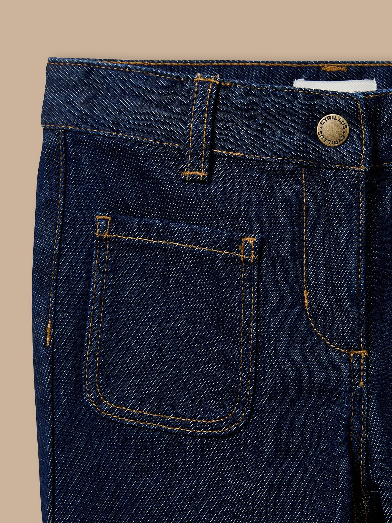 Pantalon large Fille denim