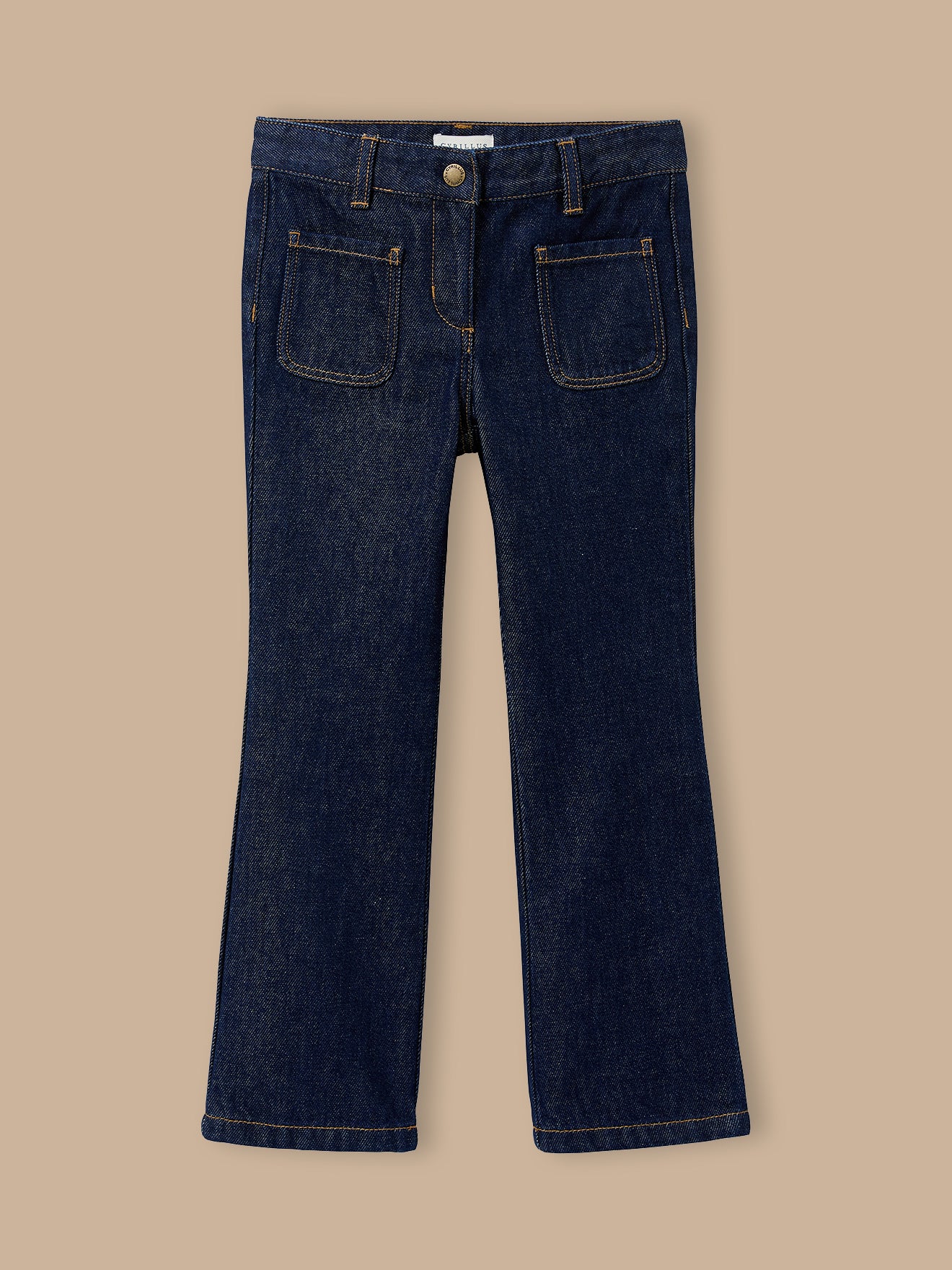 Pantalon large Fille denim