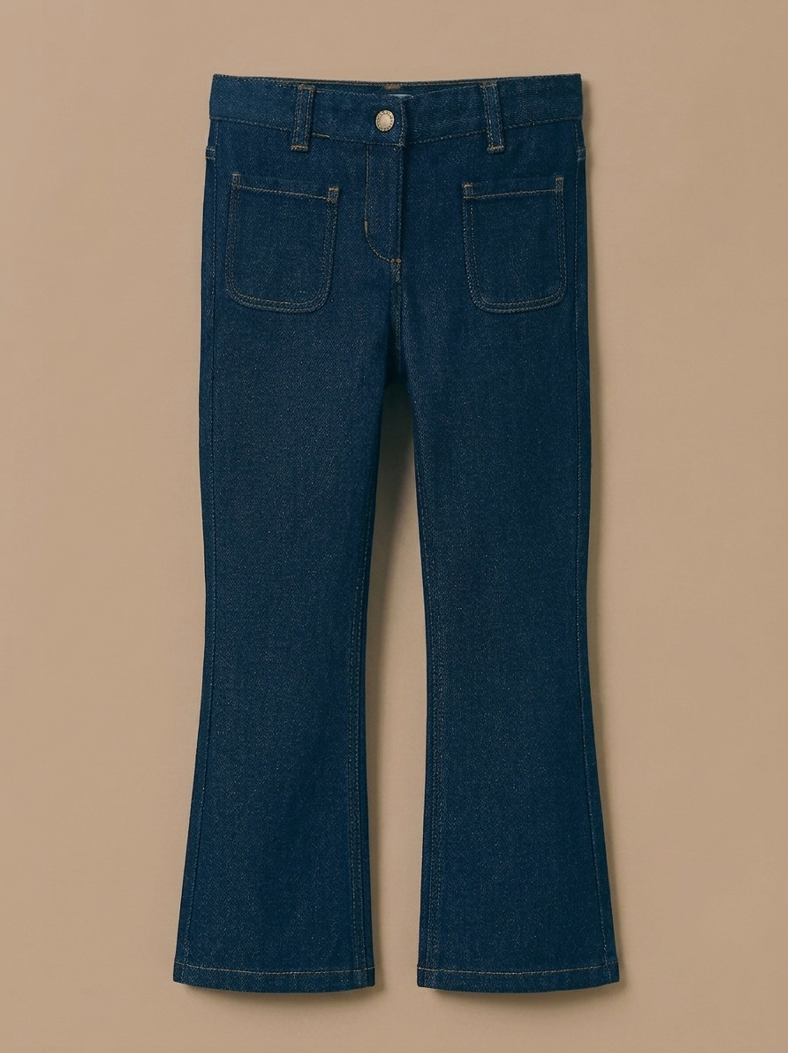 Pantalon flare Fille denim