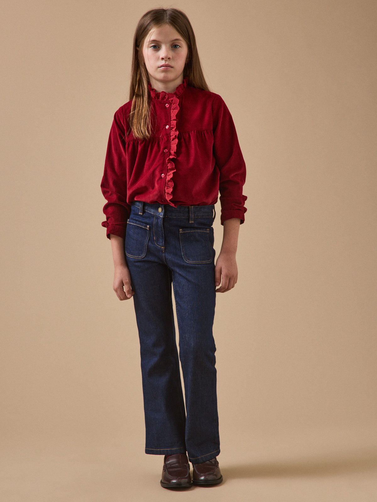 Wijde meisjesjeans