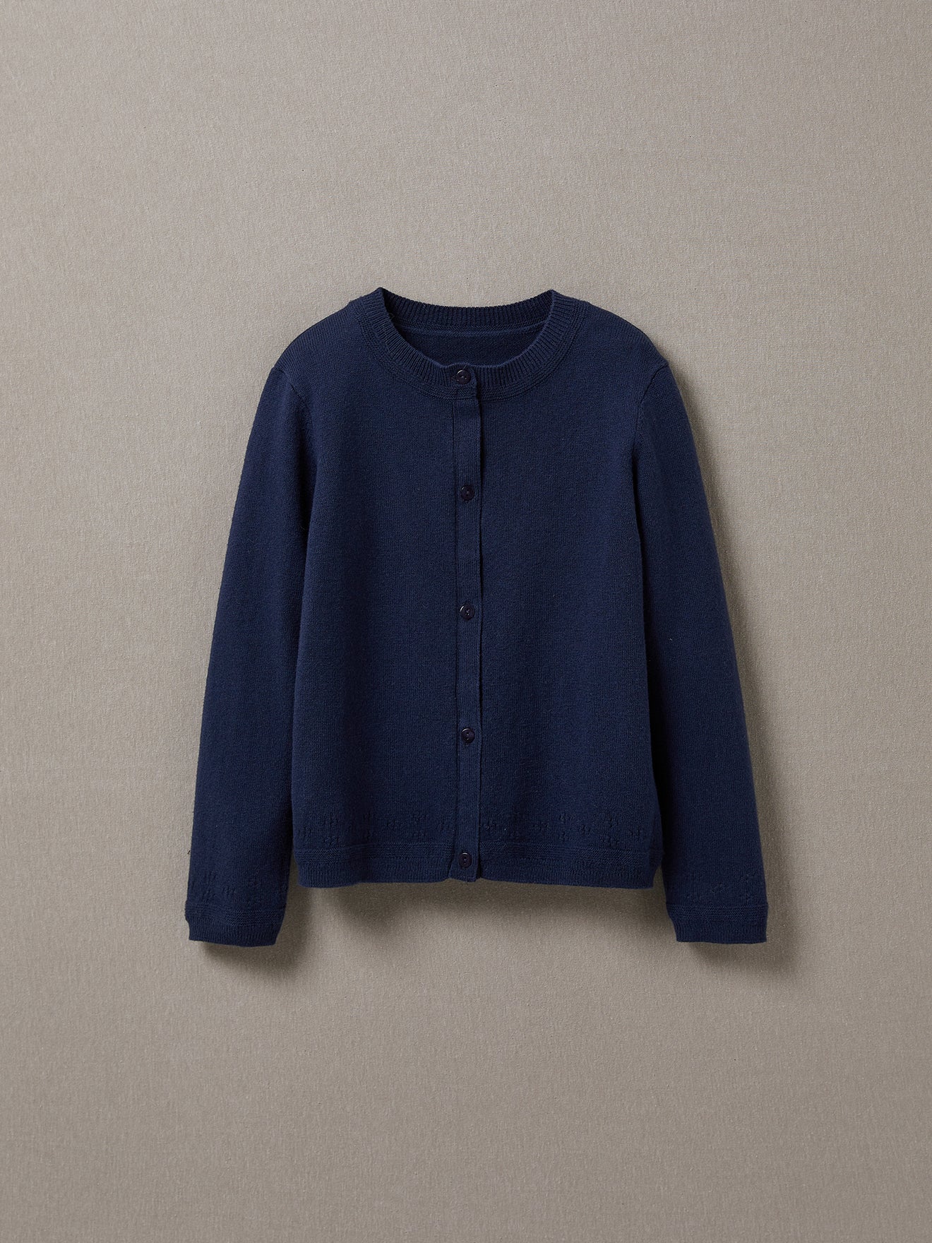 Cardigan Fille en coton et laine