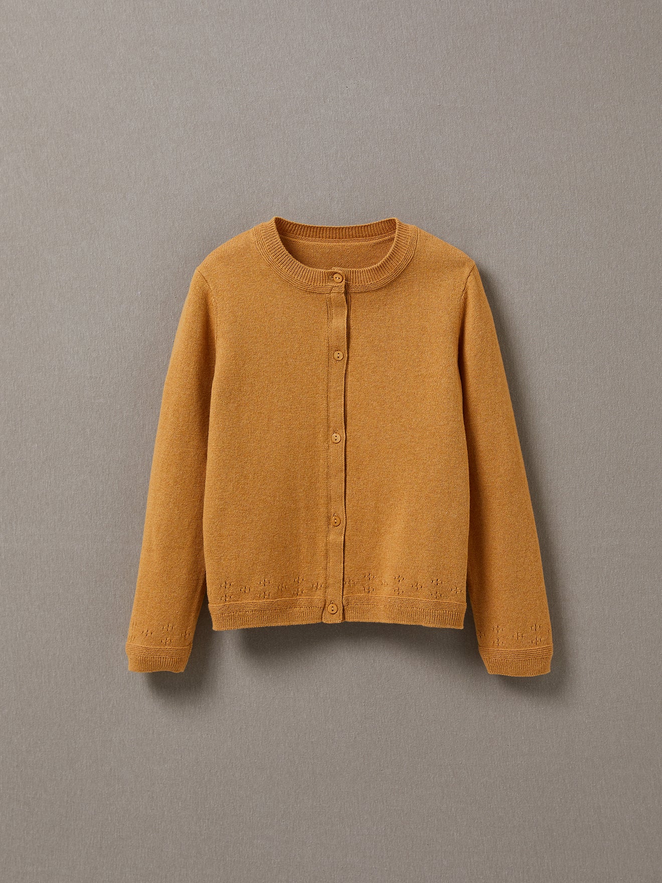 Cardigan Fille en coton et laine