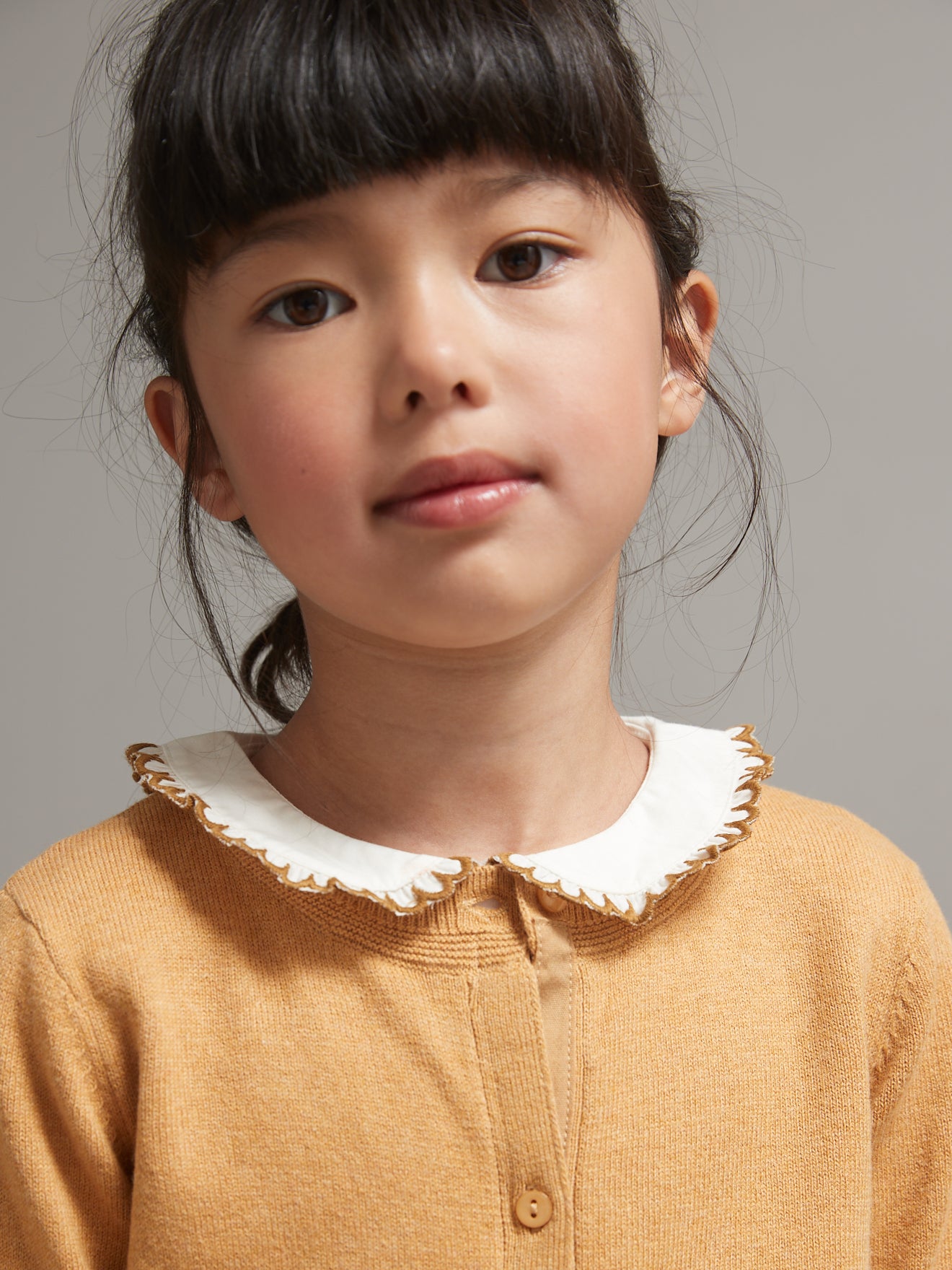 Cardigan Fille en coton et laine