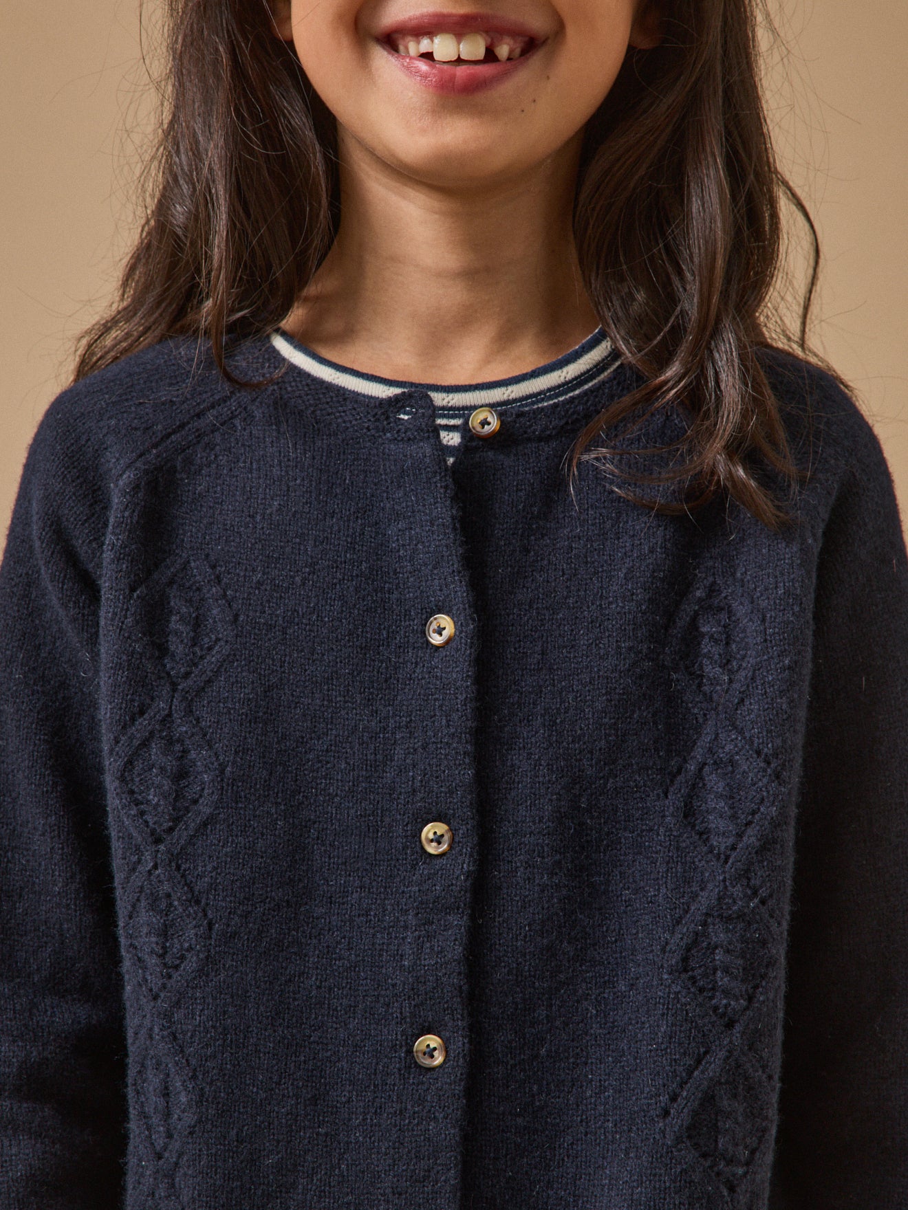 Cardigan Fille en laine mérinos