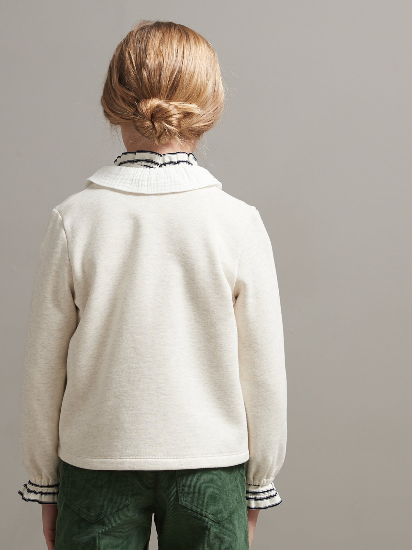 Cardigan fille en coton biologique