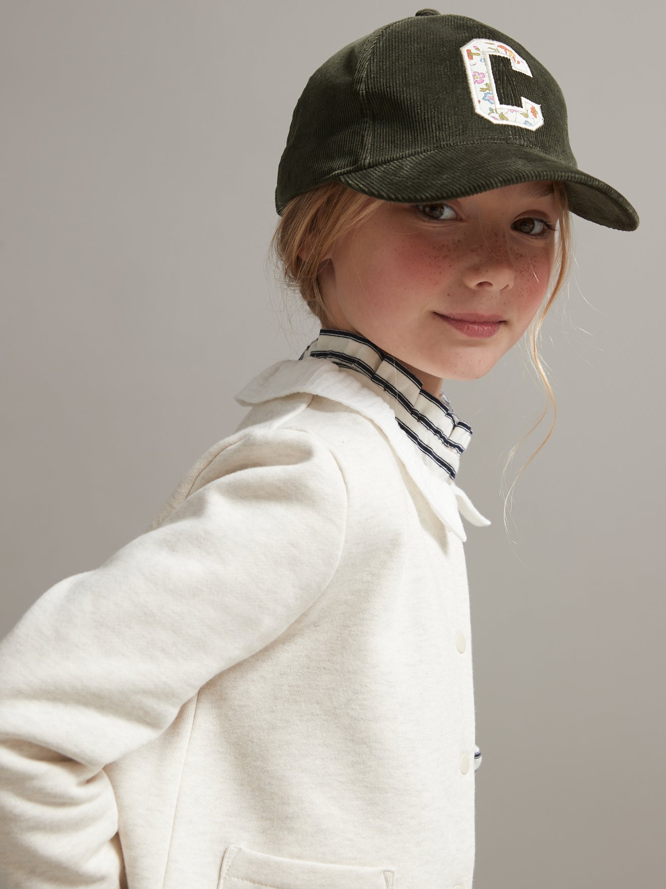 Cardigan fille en coton biologique