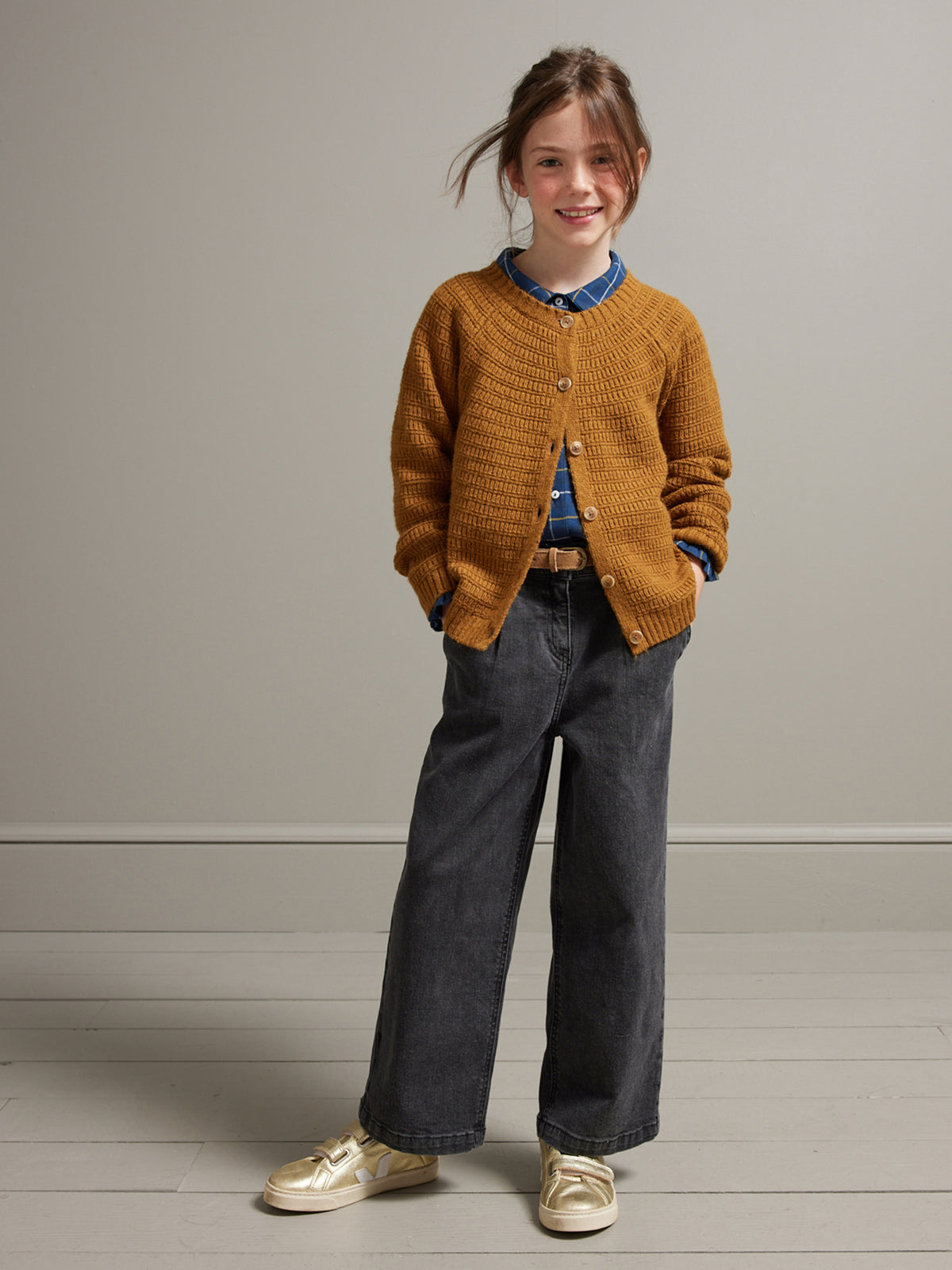 Meisjescardigan in fantasietricot