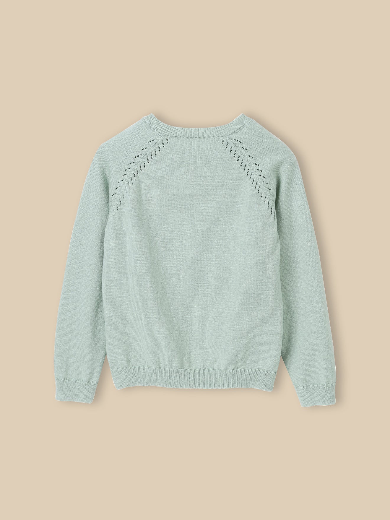 Meisjescardigan in katoen en wol