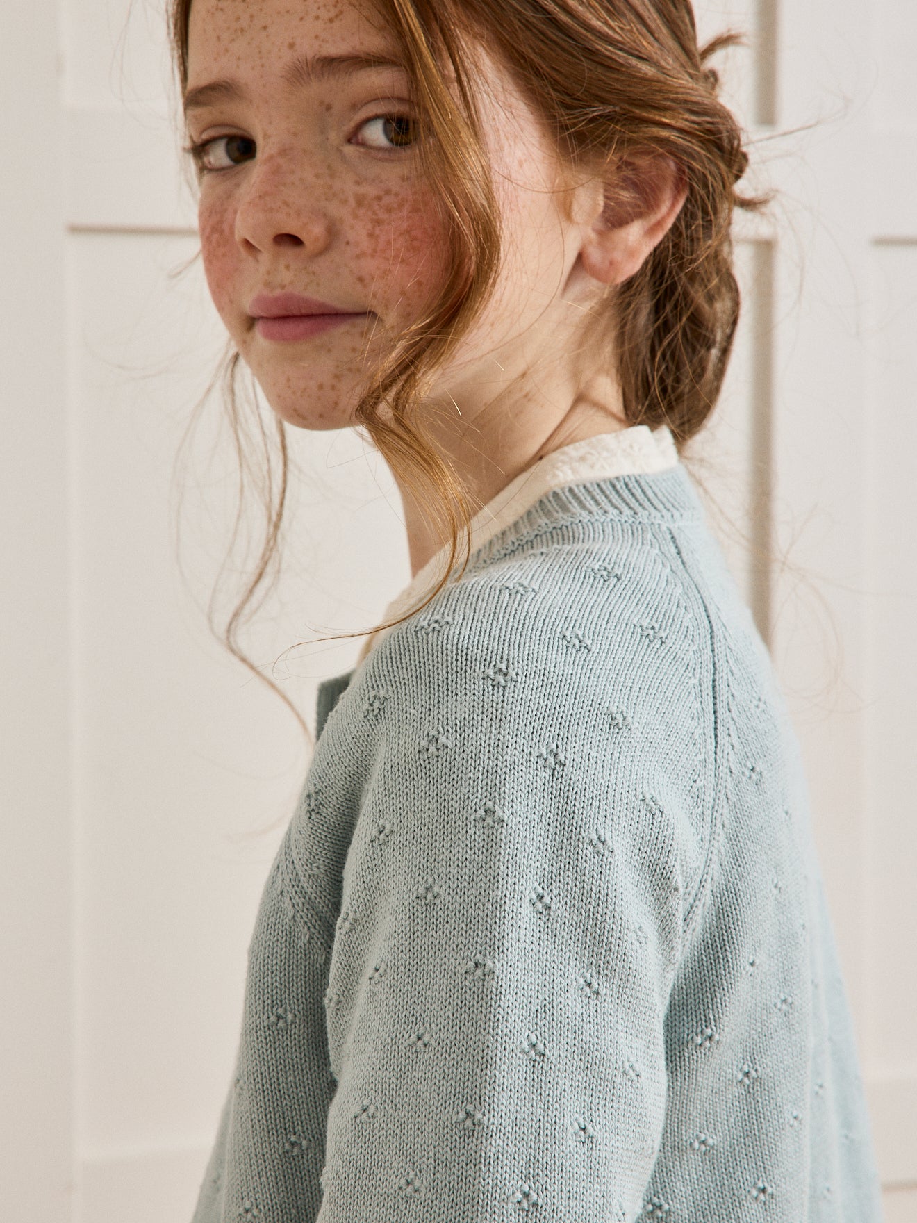 Cardigan Fille point fantaisie
