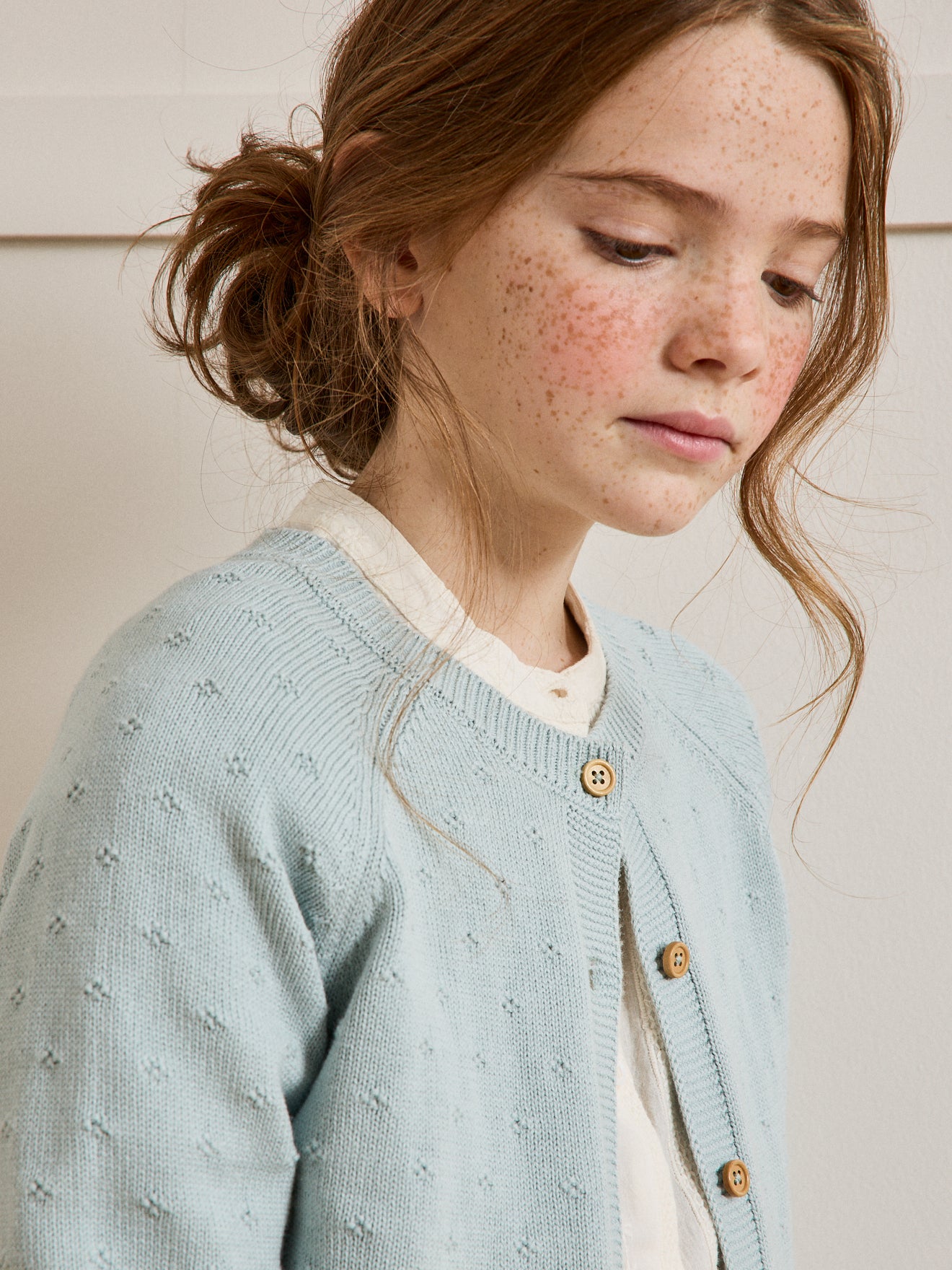 Cardigan Fille point fantaisie