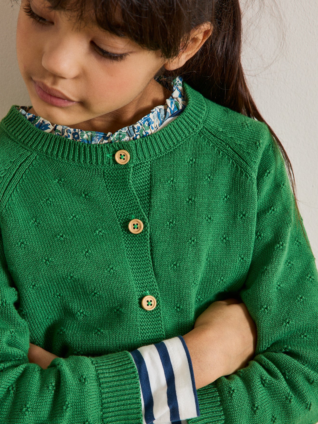 Cardigan Fille point fantaisie