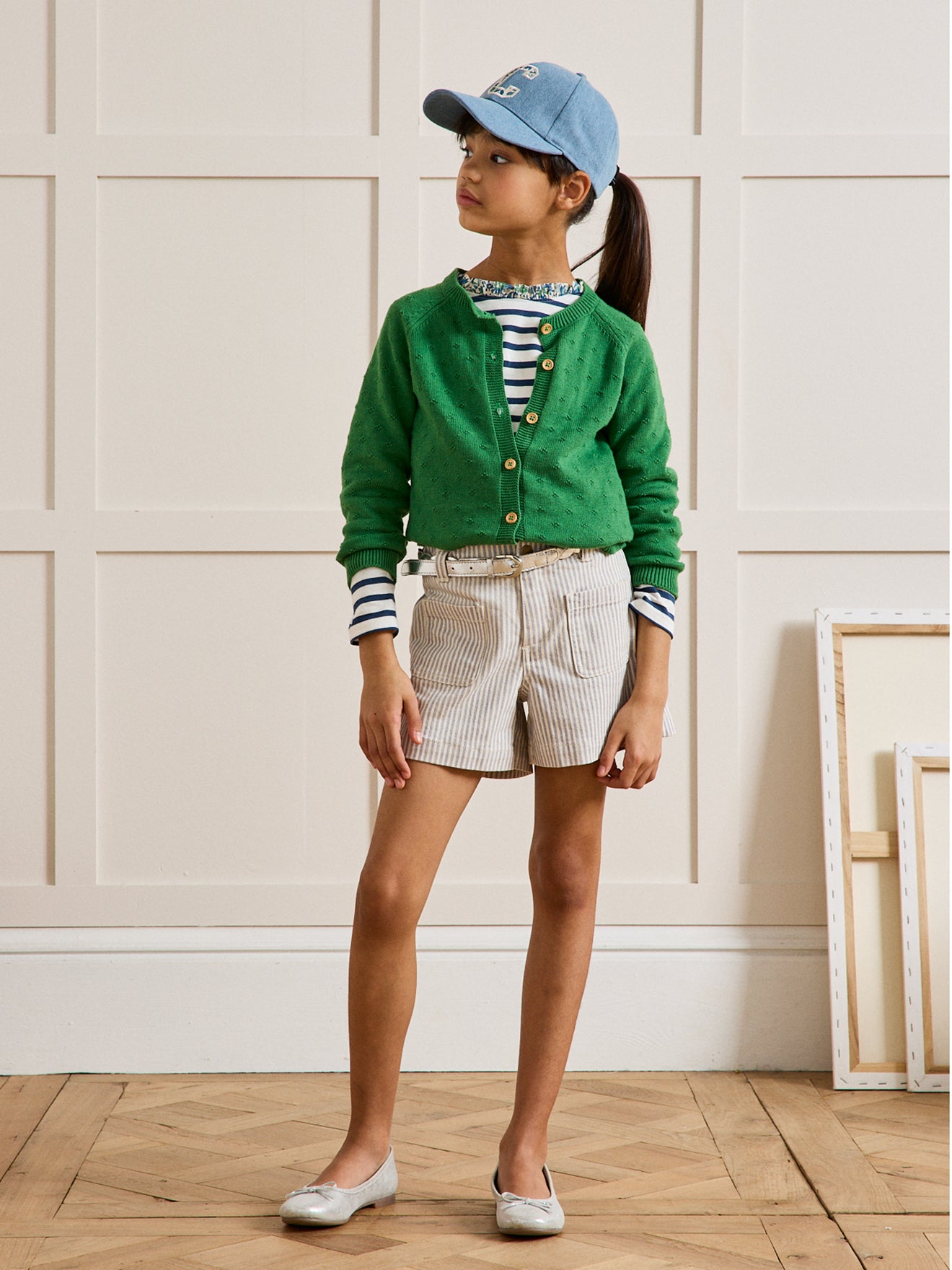 Cardigan Fille point fantaisie
