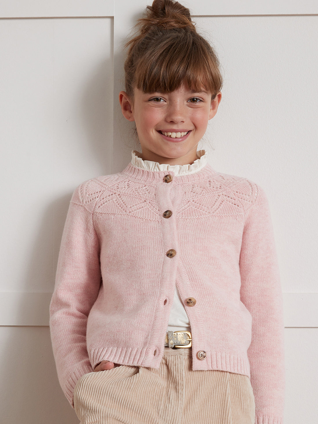 Cardigan ajouré Fille