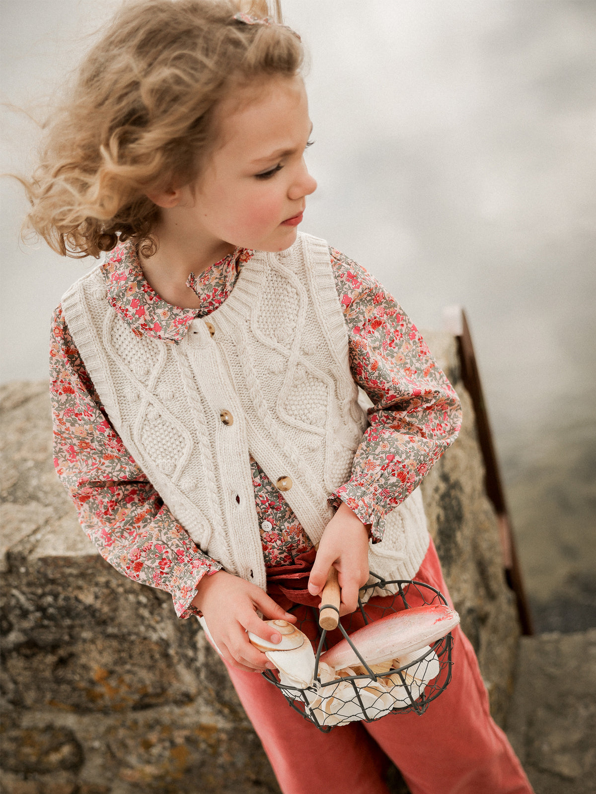 Cardigan sans manches Fille - Laine RWS*